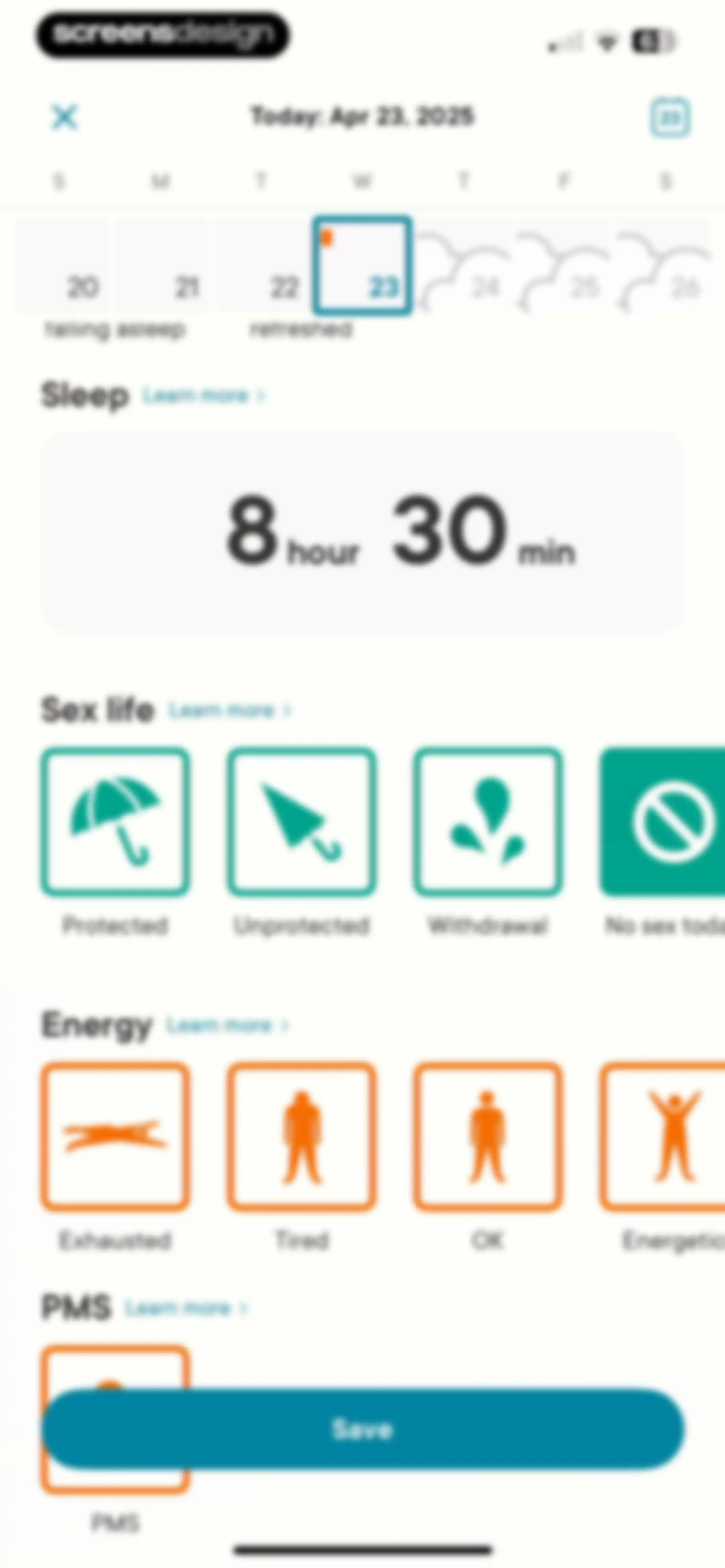 Clue Period & Cycle Tracker screen 55