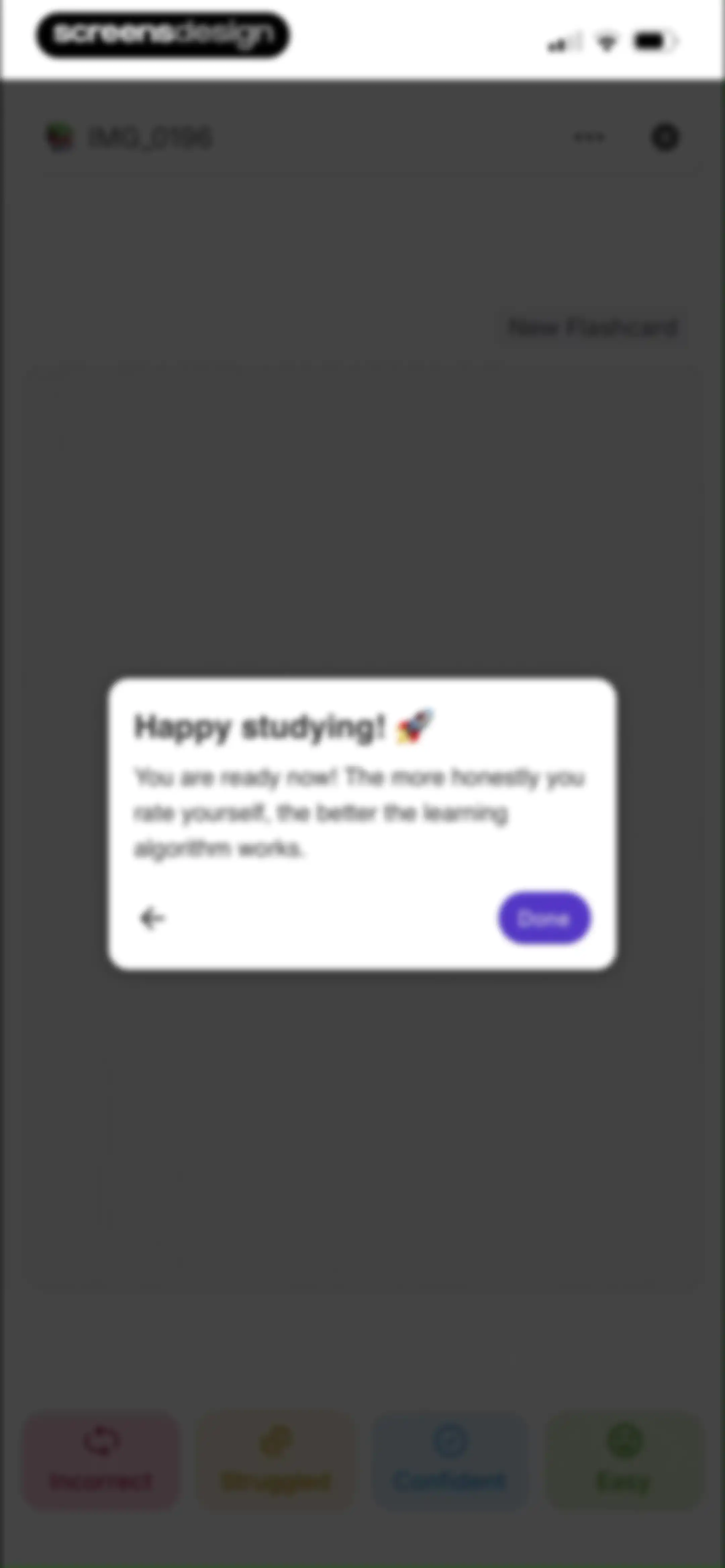 Retain Cards: AI Flashcards screen 107