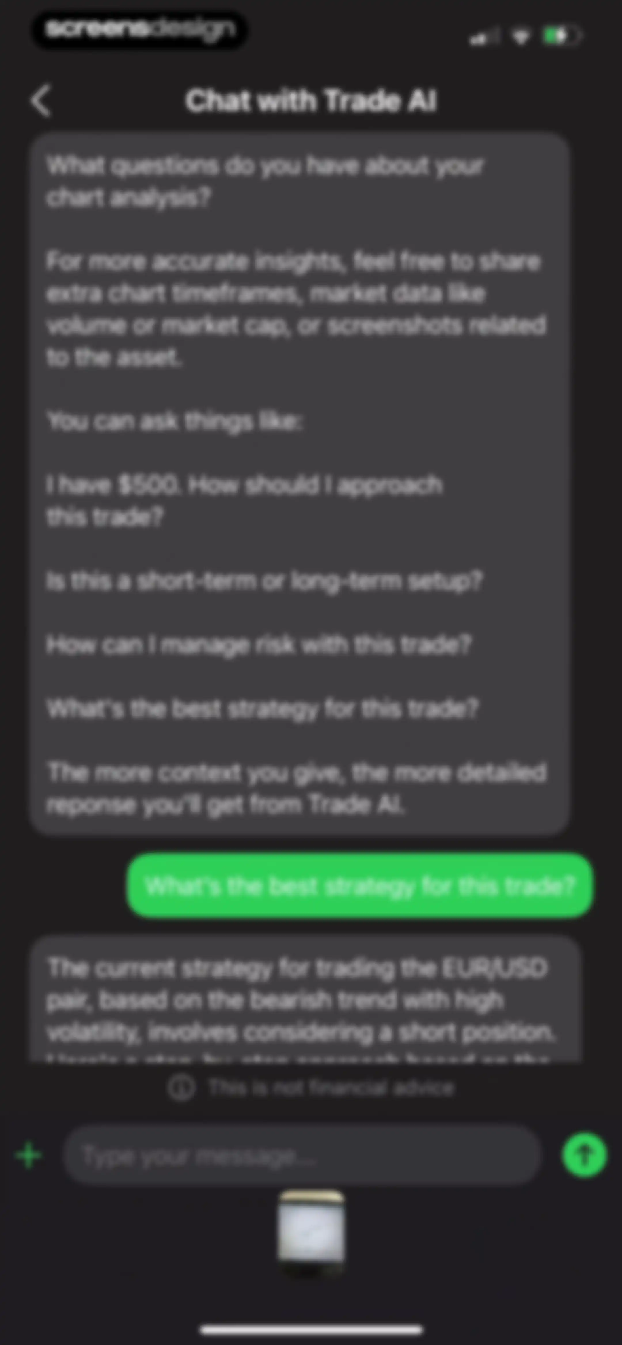 Trade AI: Chart AI Analysis screen 48