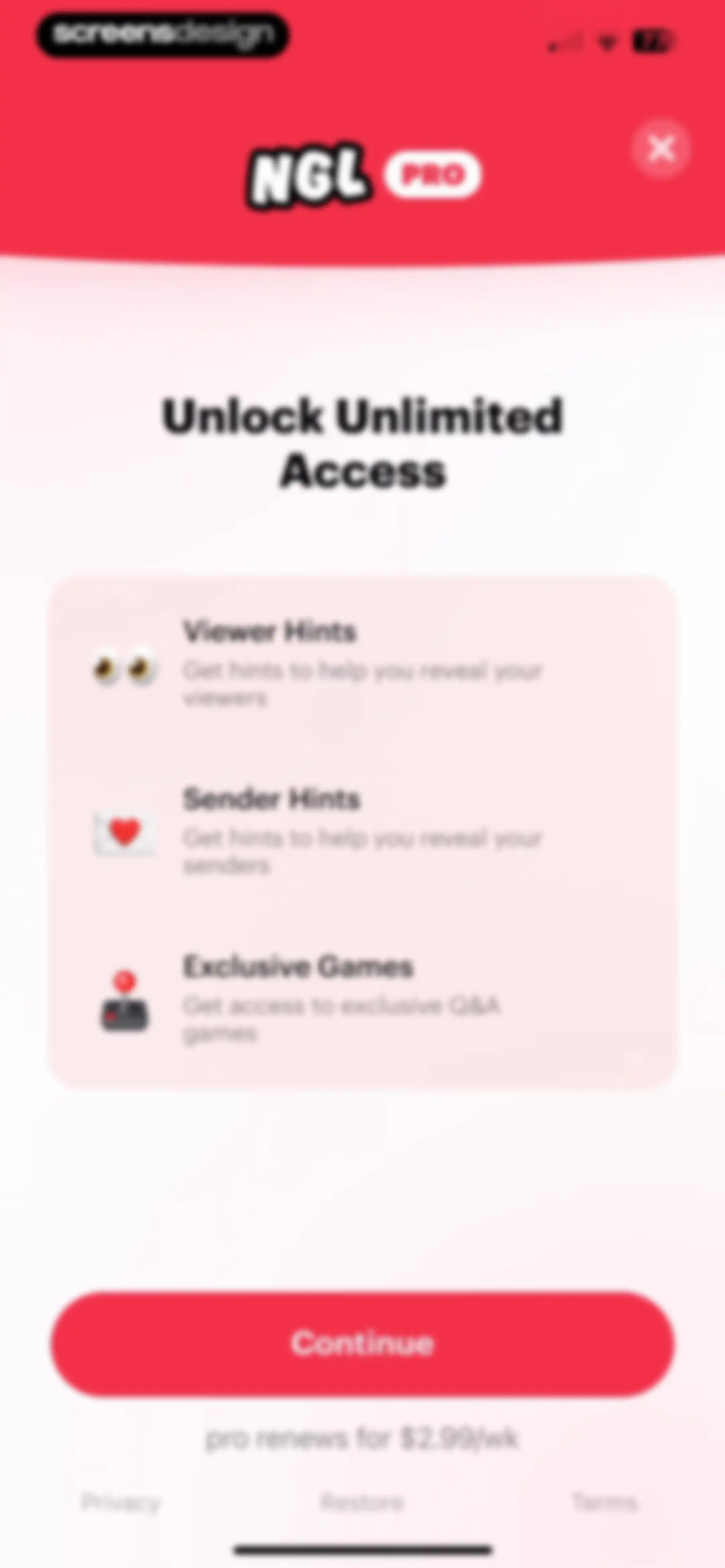 NGL: ask me anything screen 34