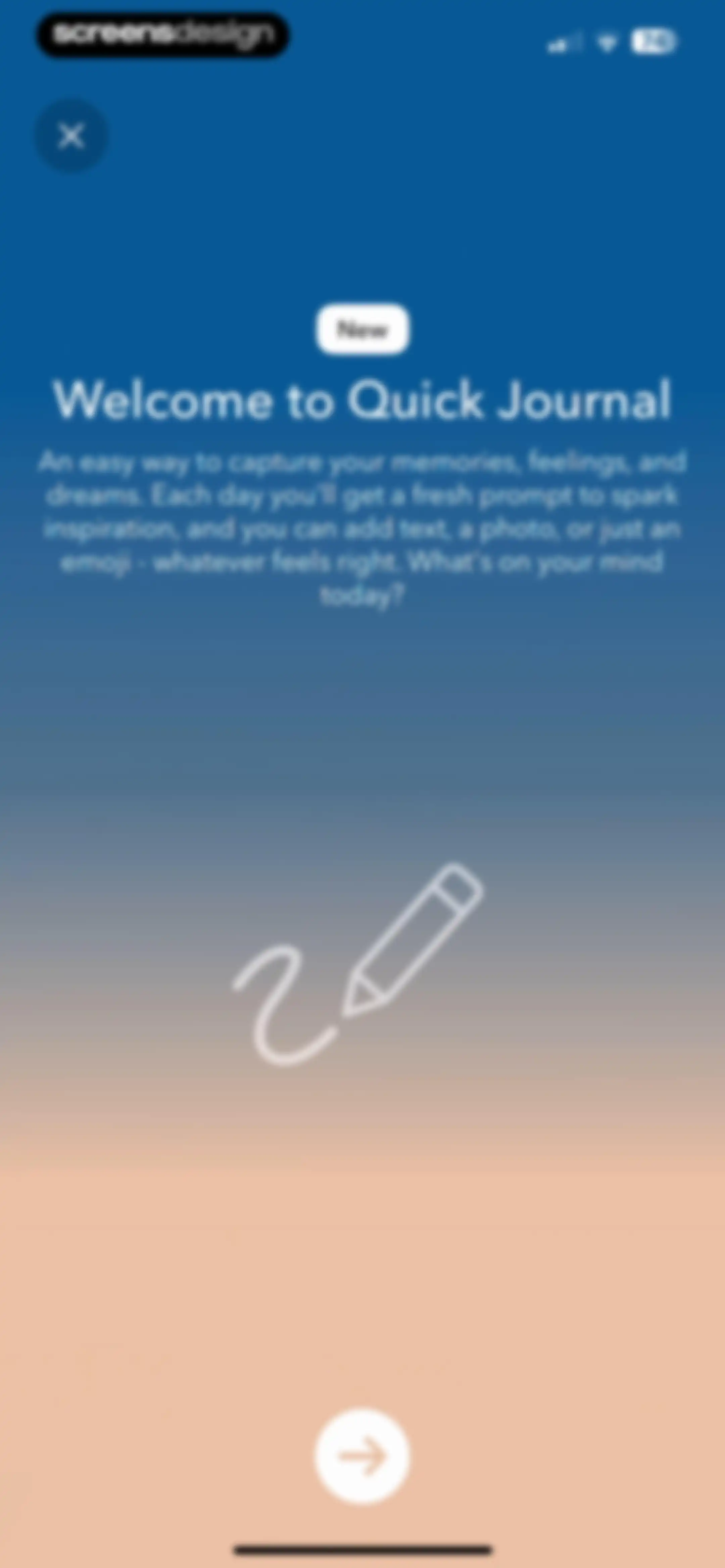 Calm screen 86
