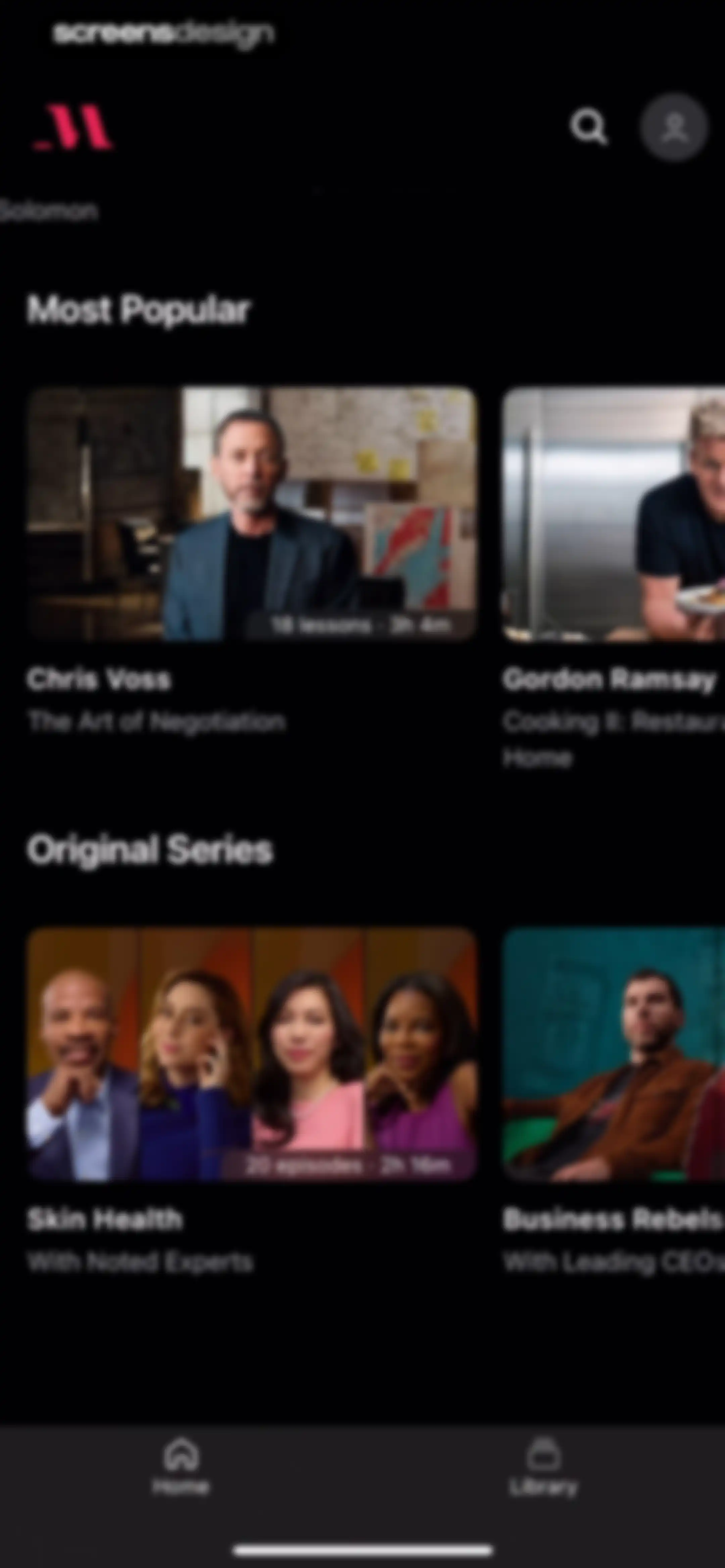 MasterClass: Online Classes screen 25