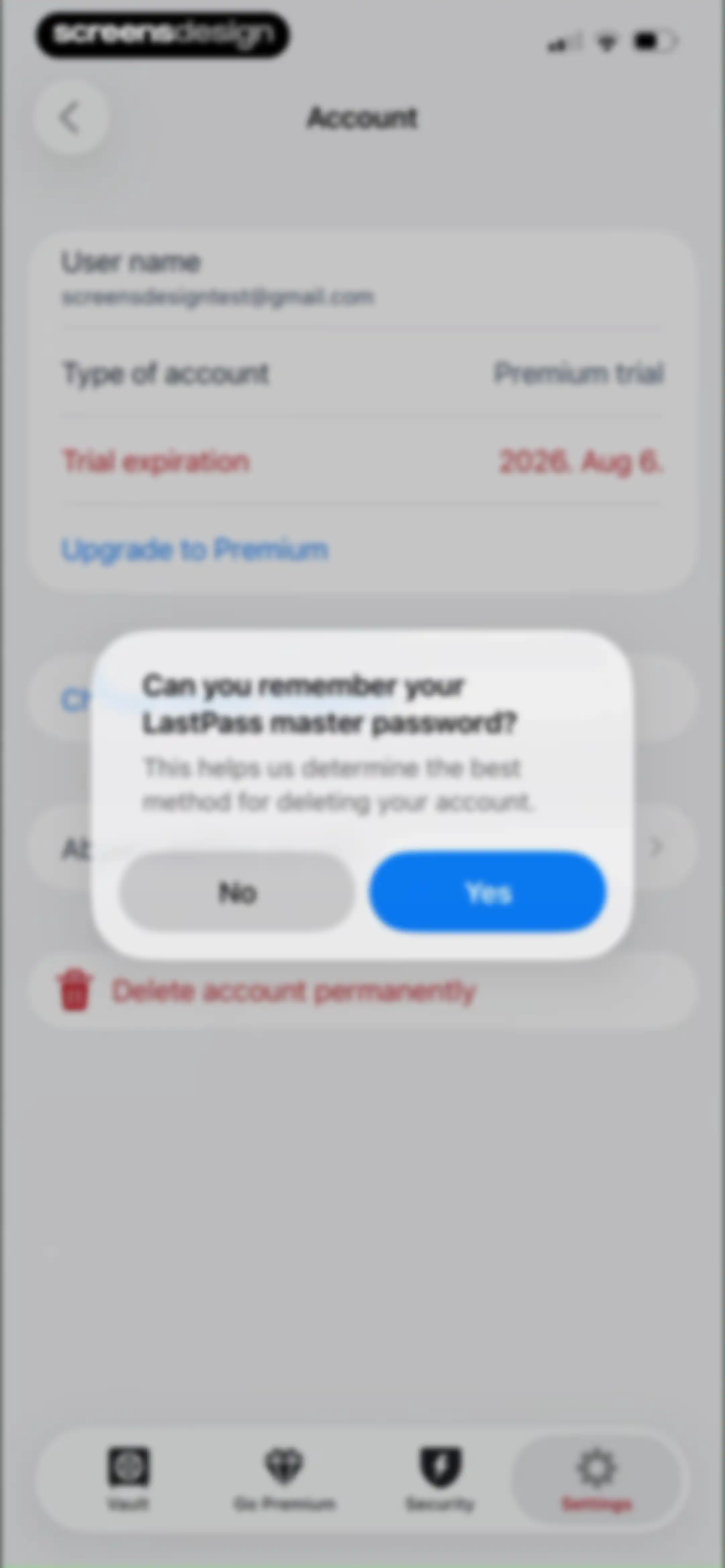 LastPass Password Manager screen 81