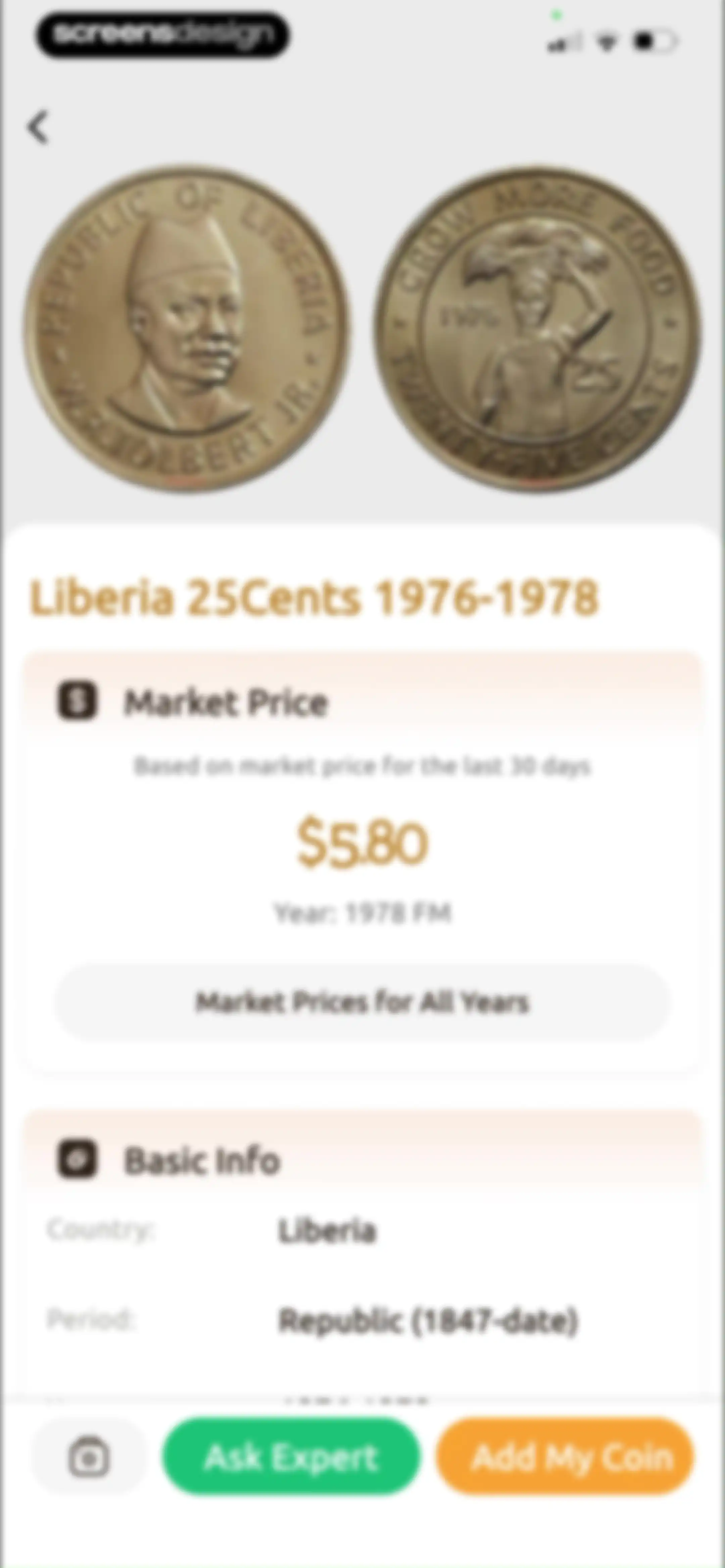 ChatCoin: Coin Identifier screen 39