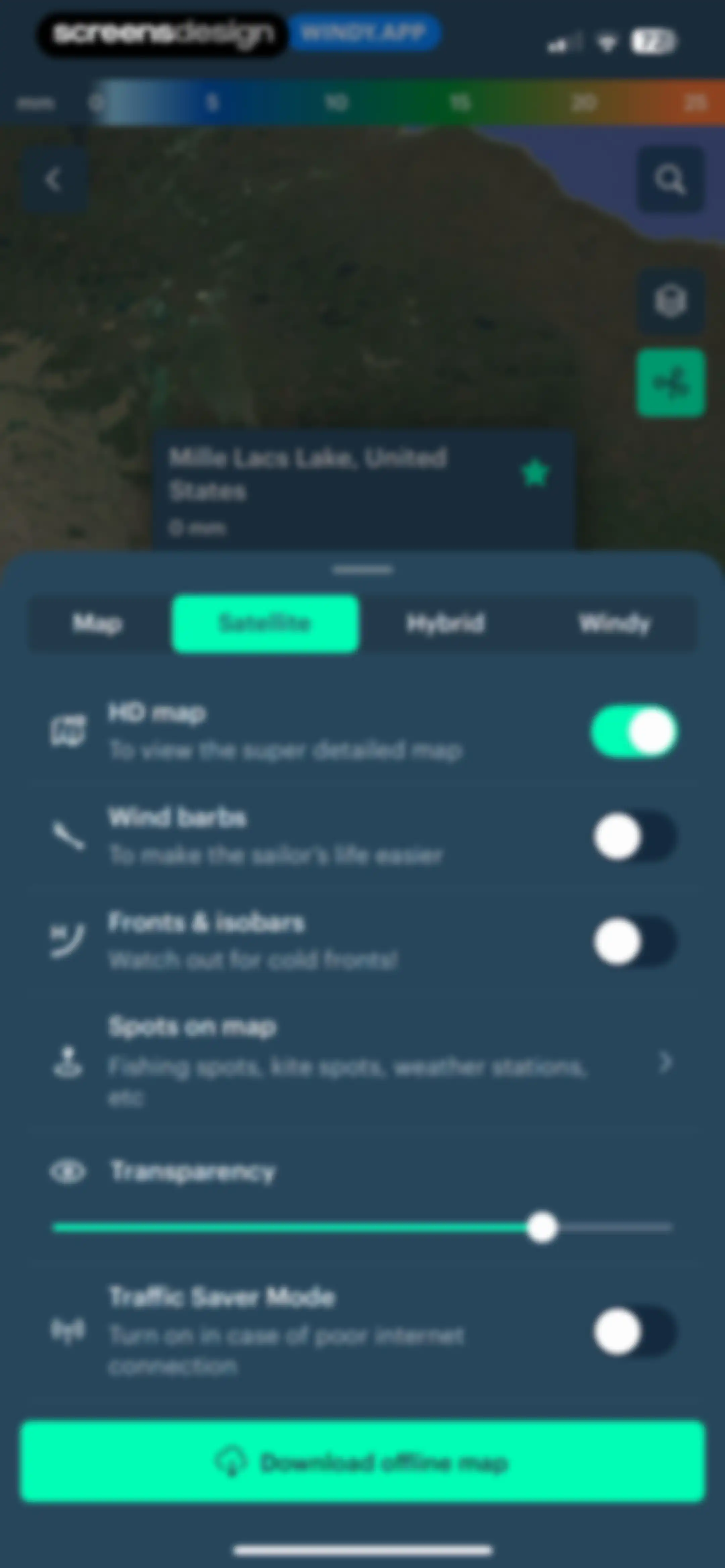 Windy.app — Wind, Tides, Radar screen 75