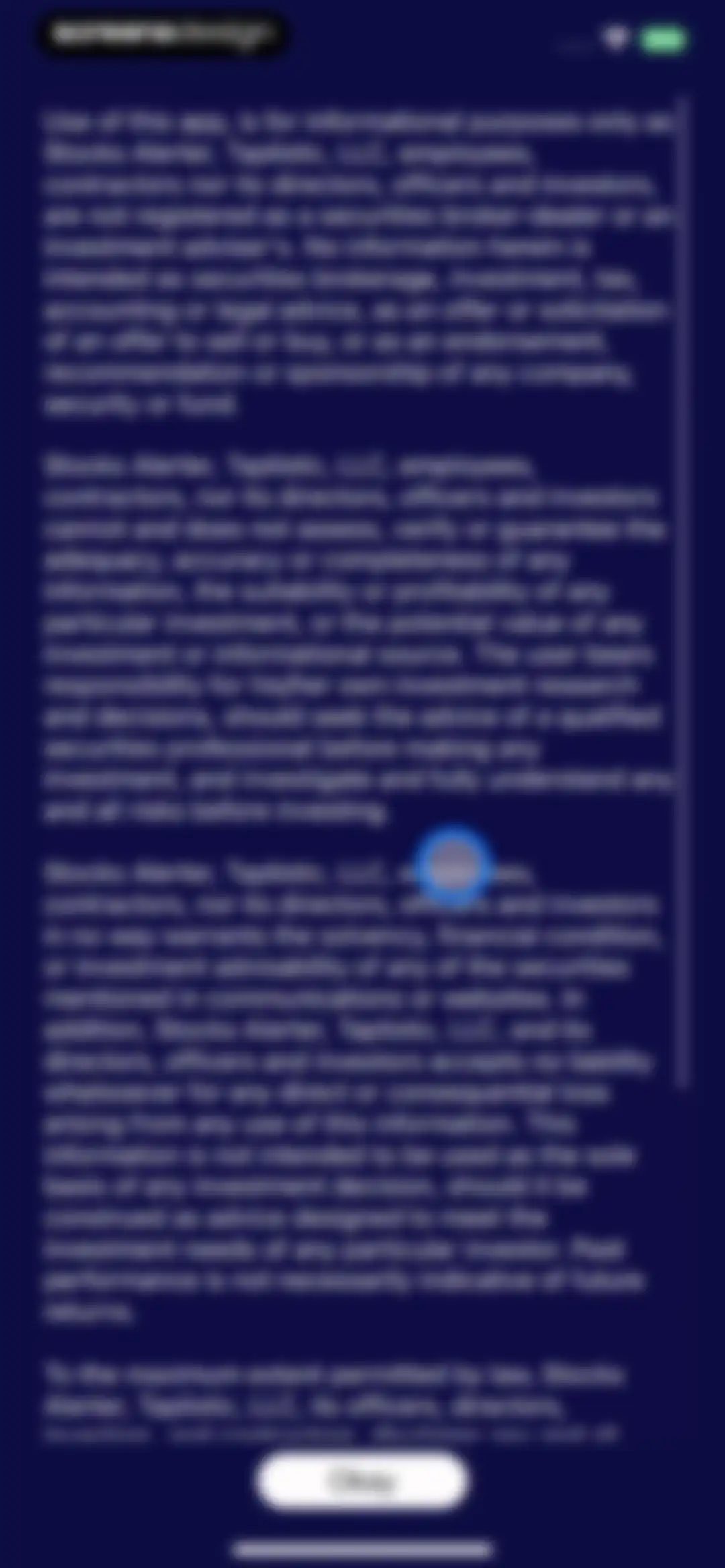 Stocks Alerter screen 30
