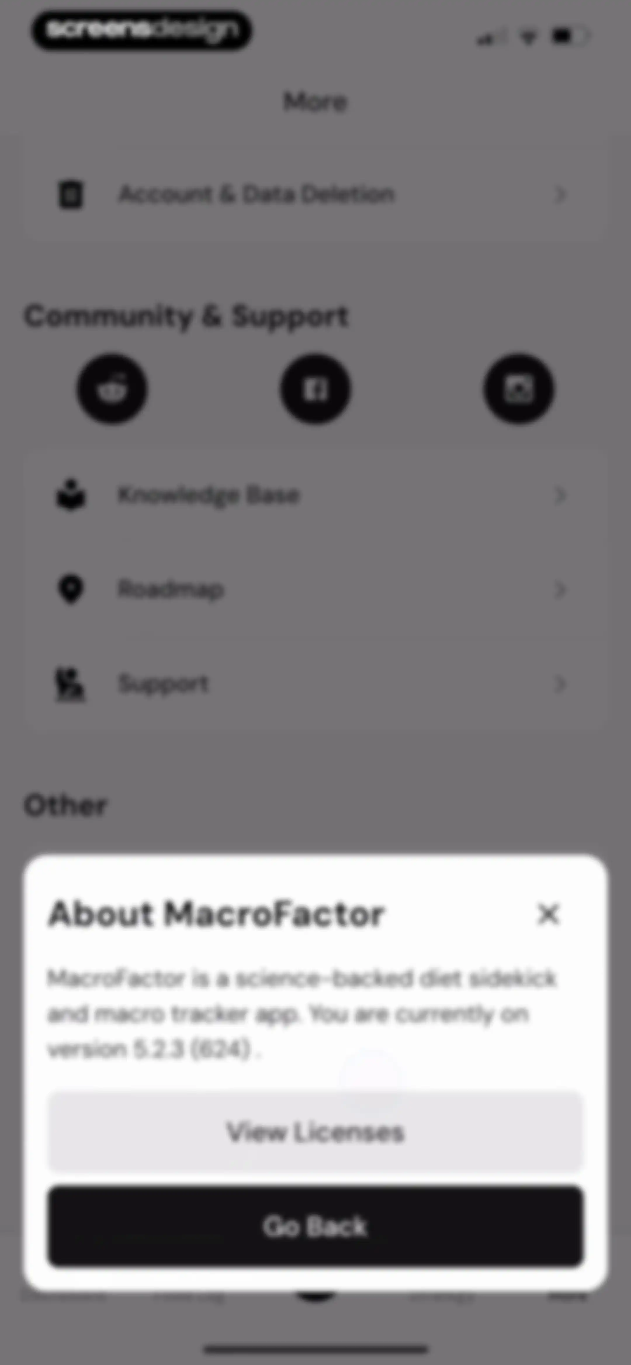 MacroFactor - Macro Tracker screen 311