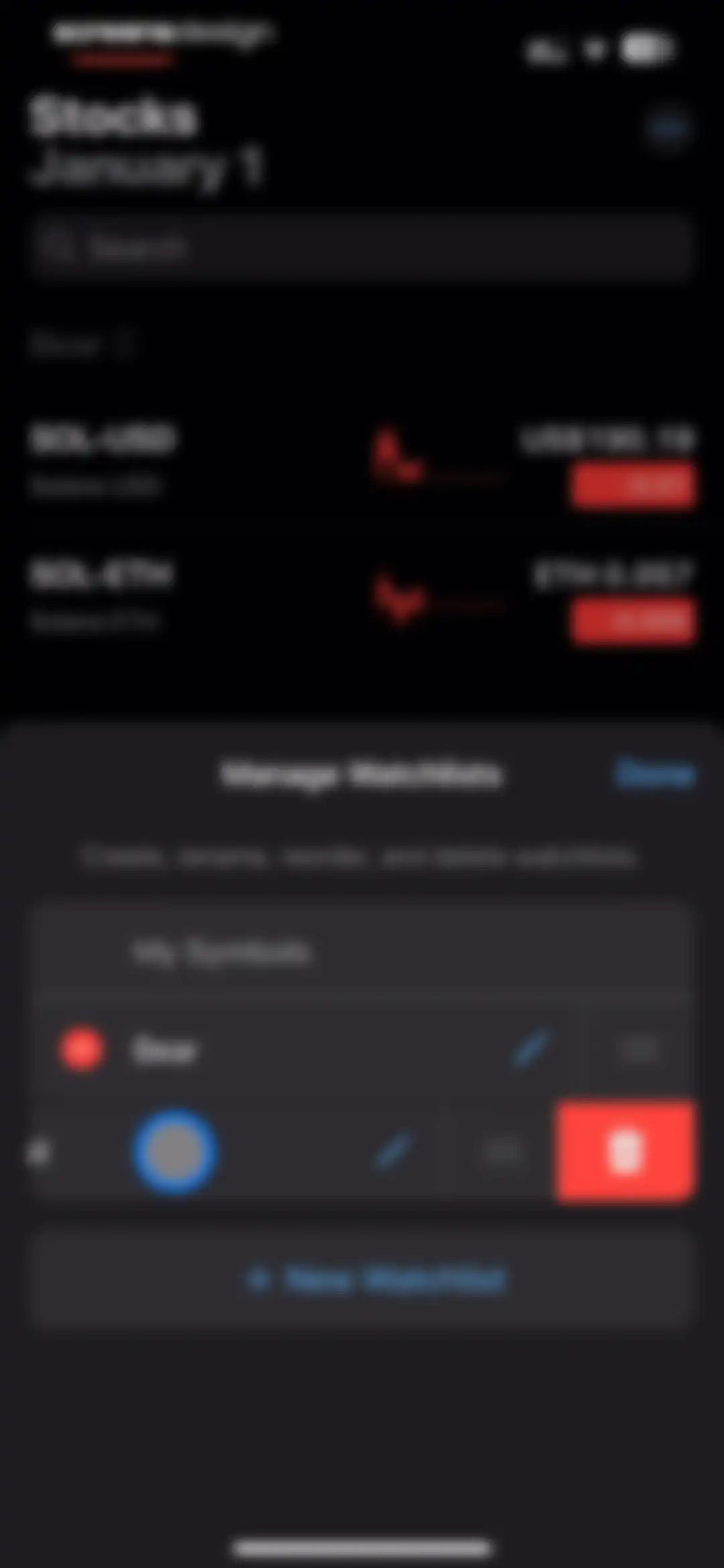 Stocks screen 38