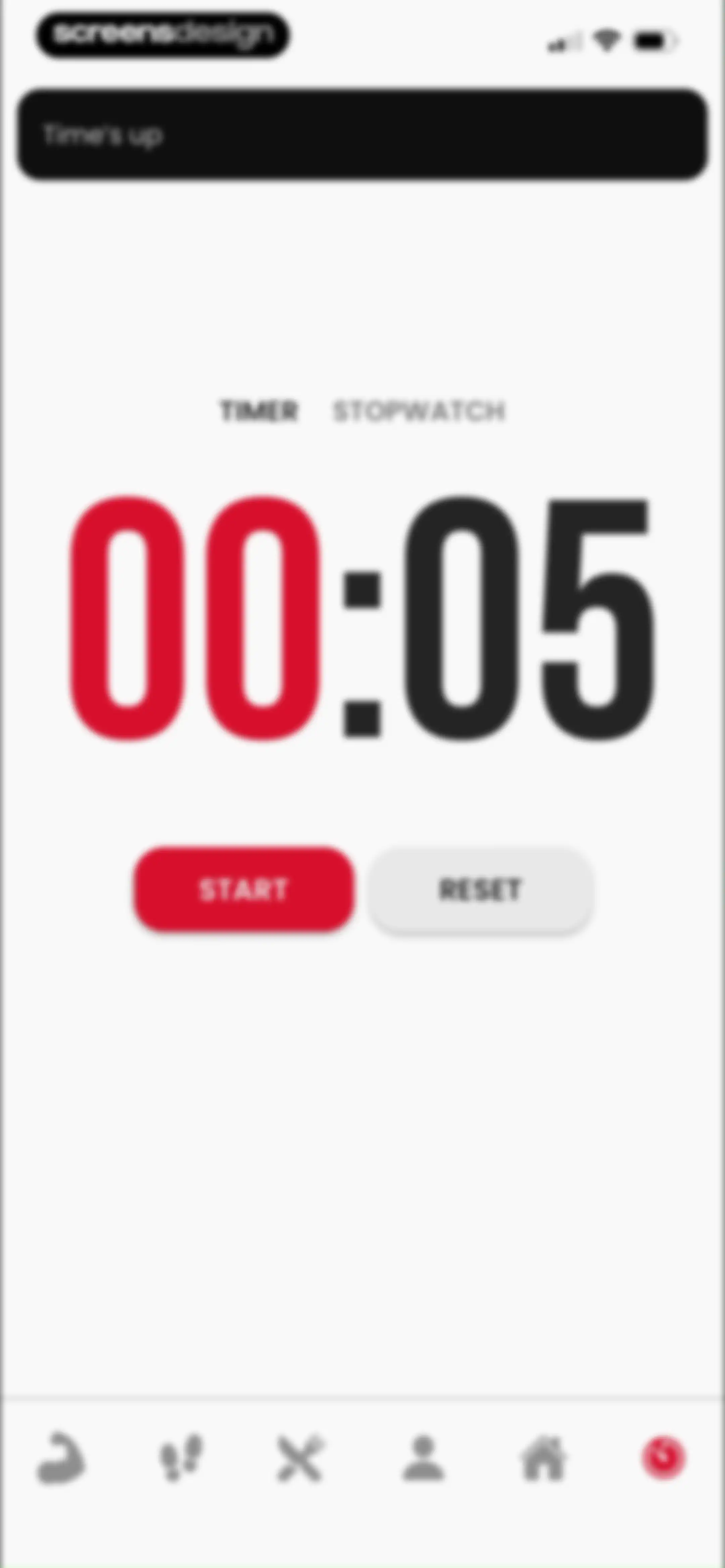90 Day Challenge screen 91