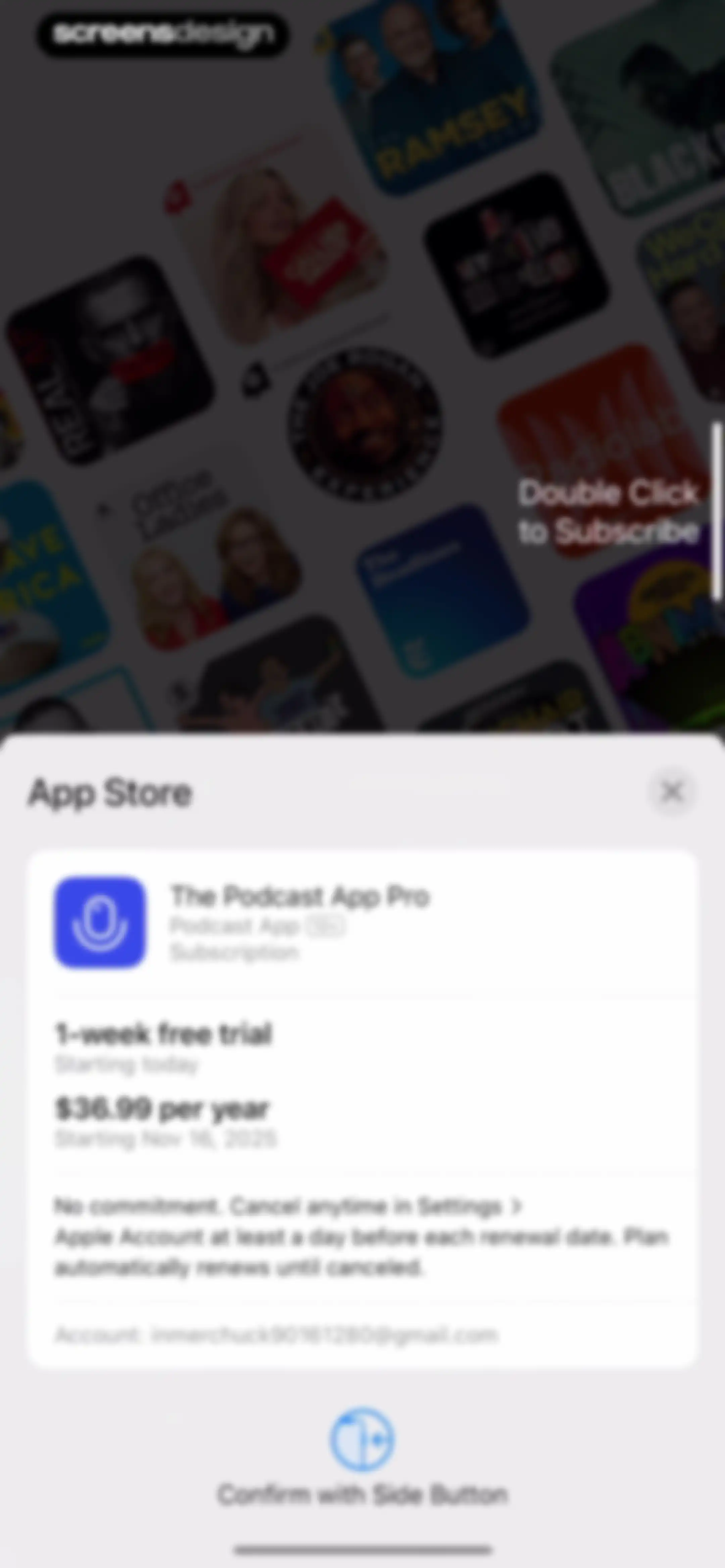 Podcast App screen 4