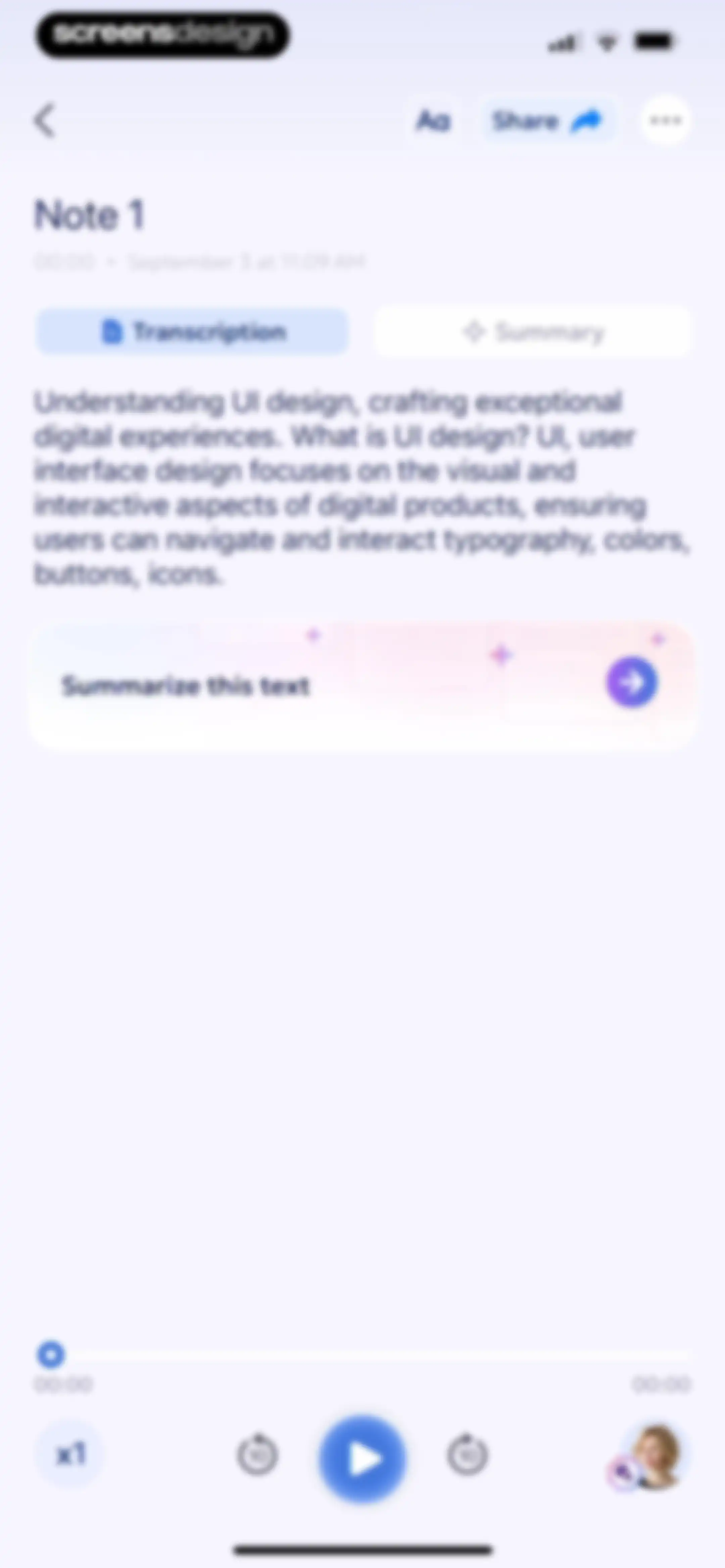 AI Summary - Meeting Notes screen 32