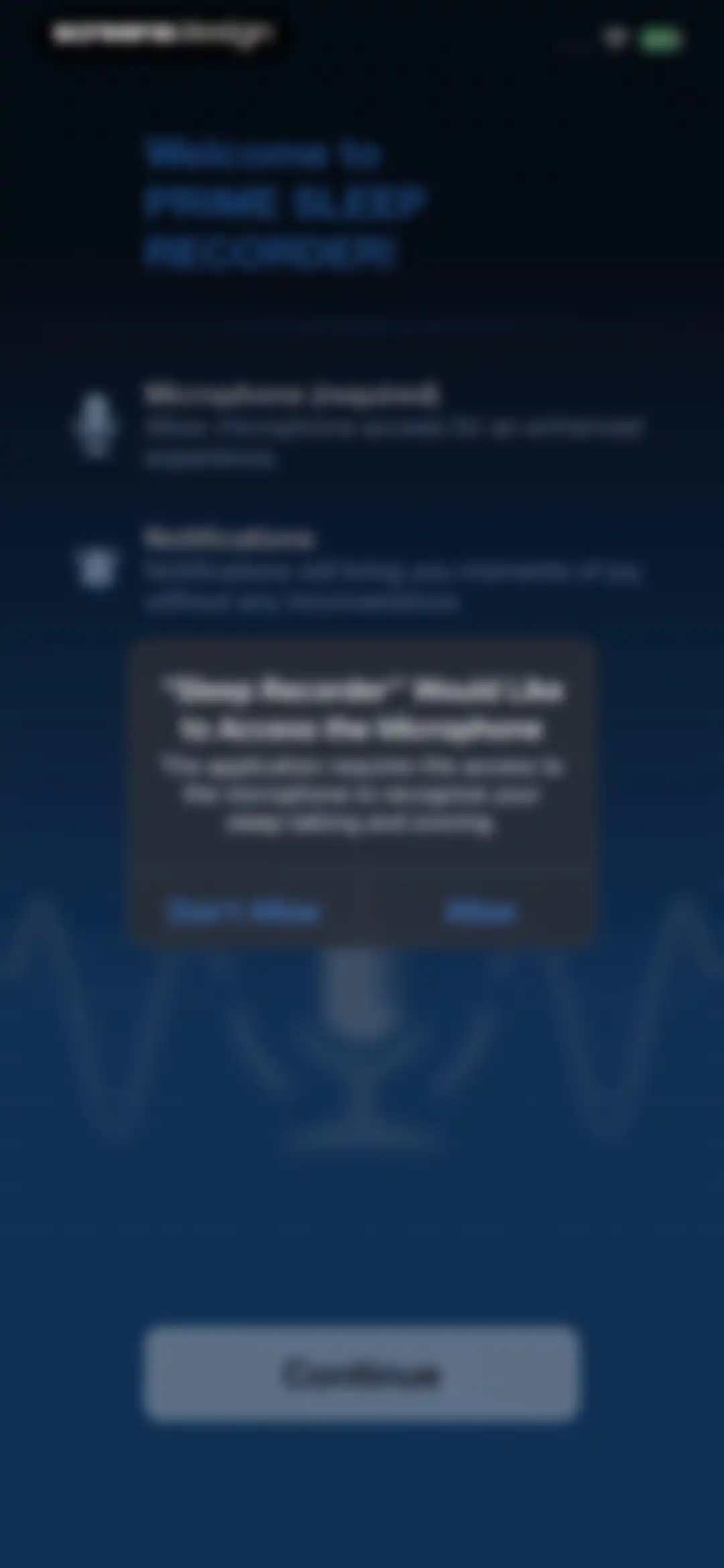 Noxogy Sleep Tracker screen 2