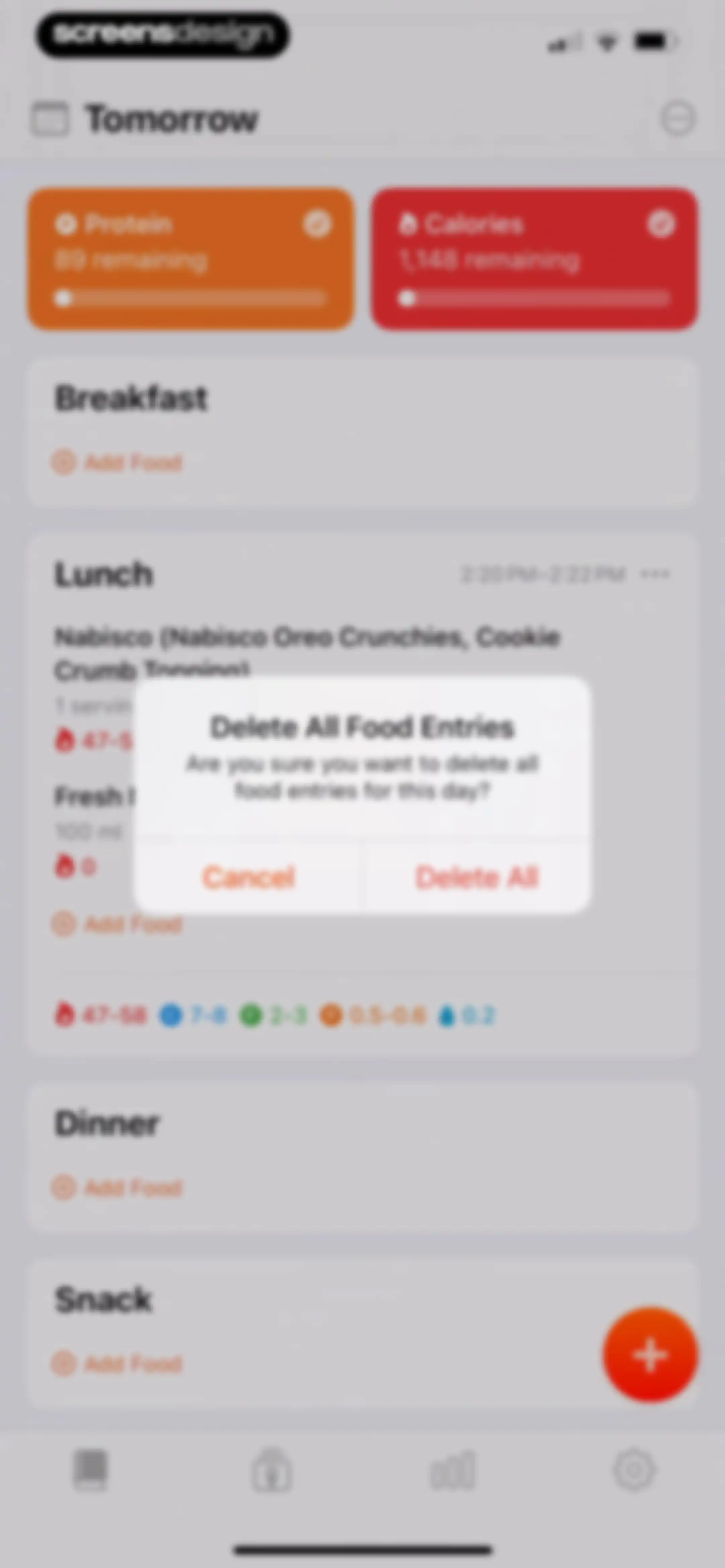 Nutrition Tracker: Foodnoms screen 156
