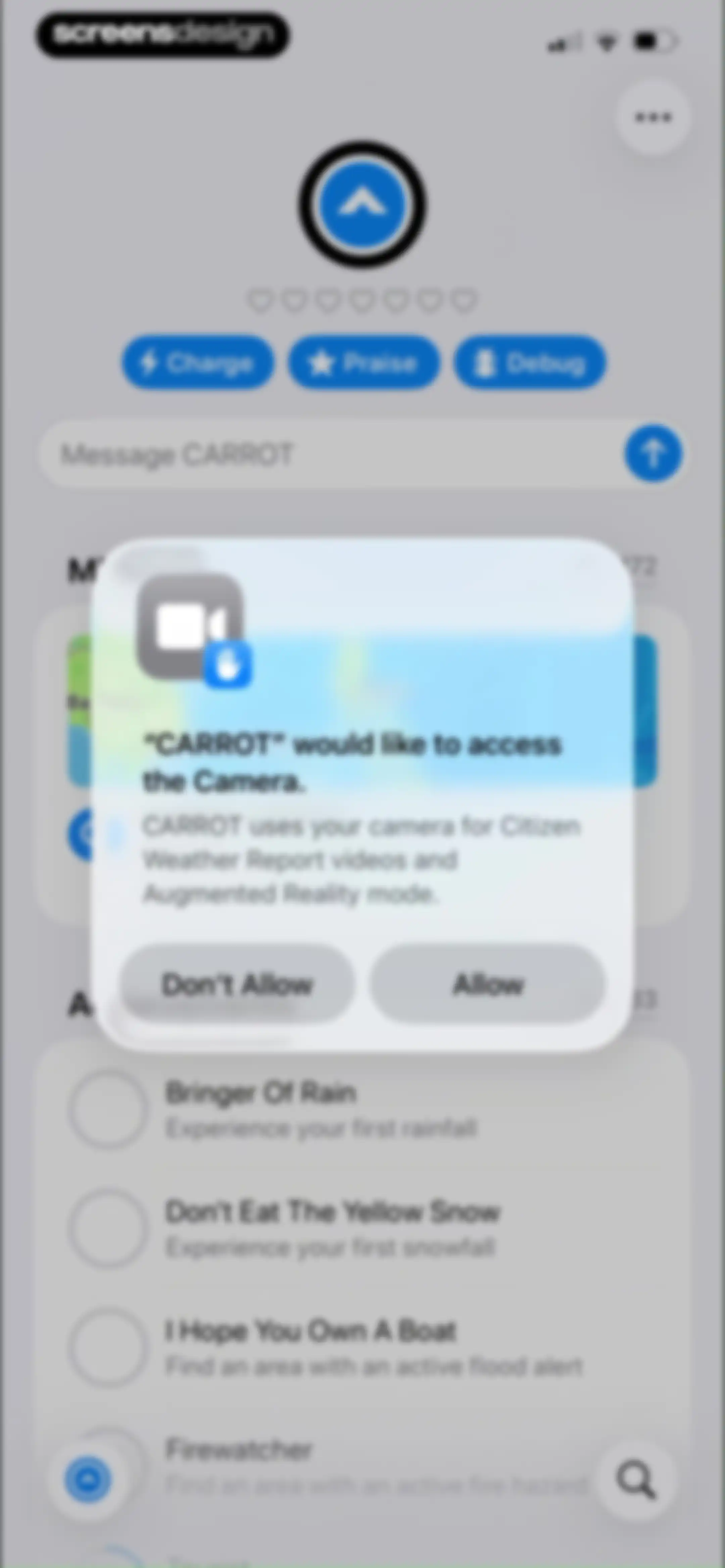 CARROT Weather: Alerts & Radar screen 92