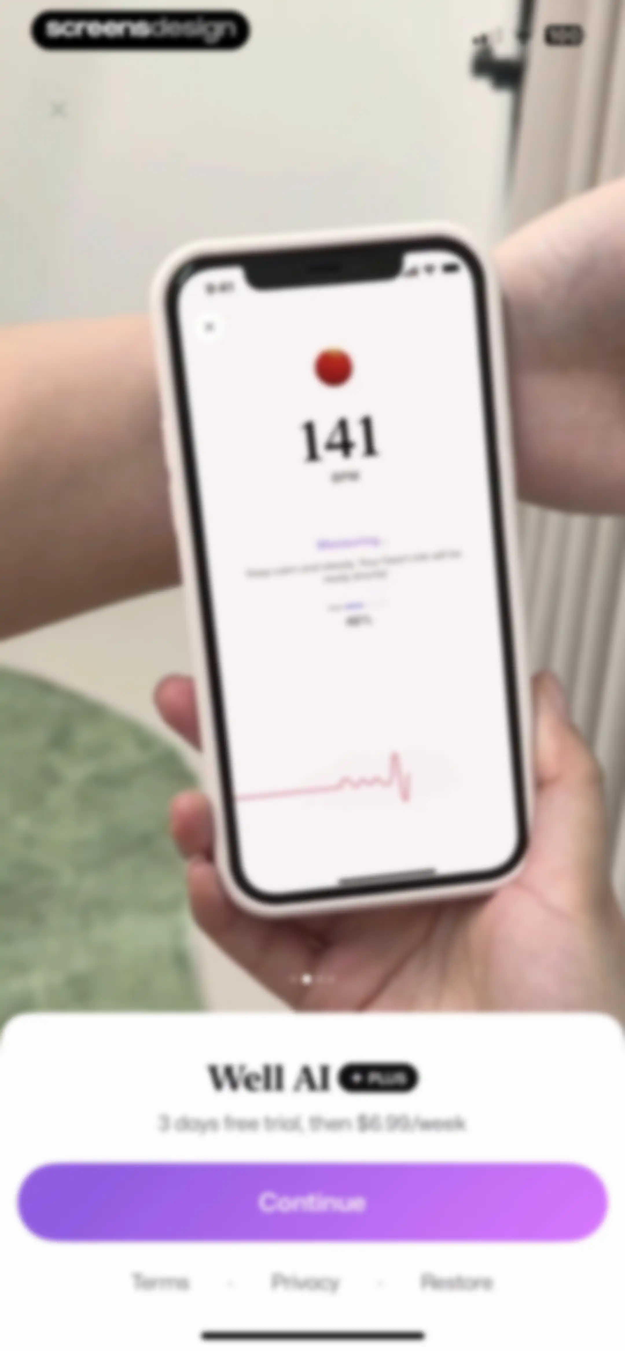 Well AI: Improve Well-being screen 7