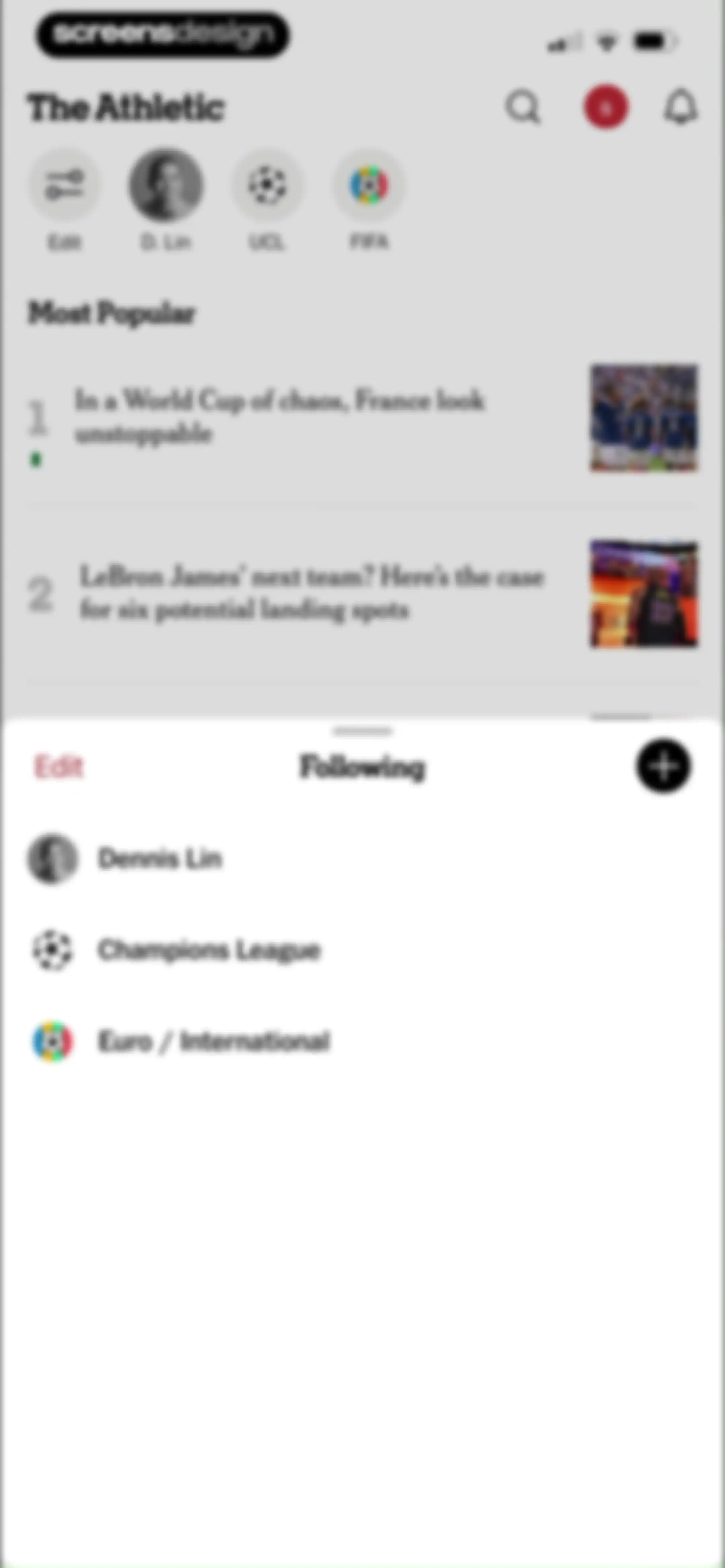The Athletic: All Sports News screen 48