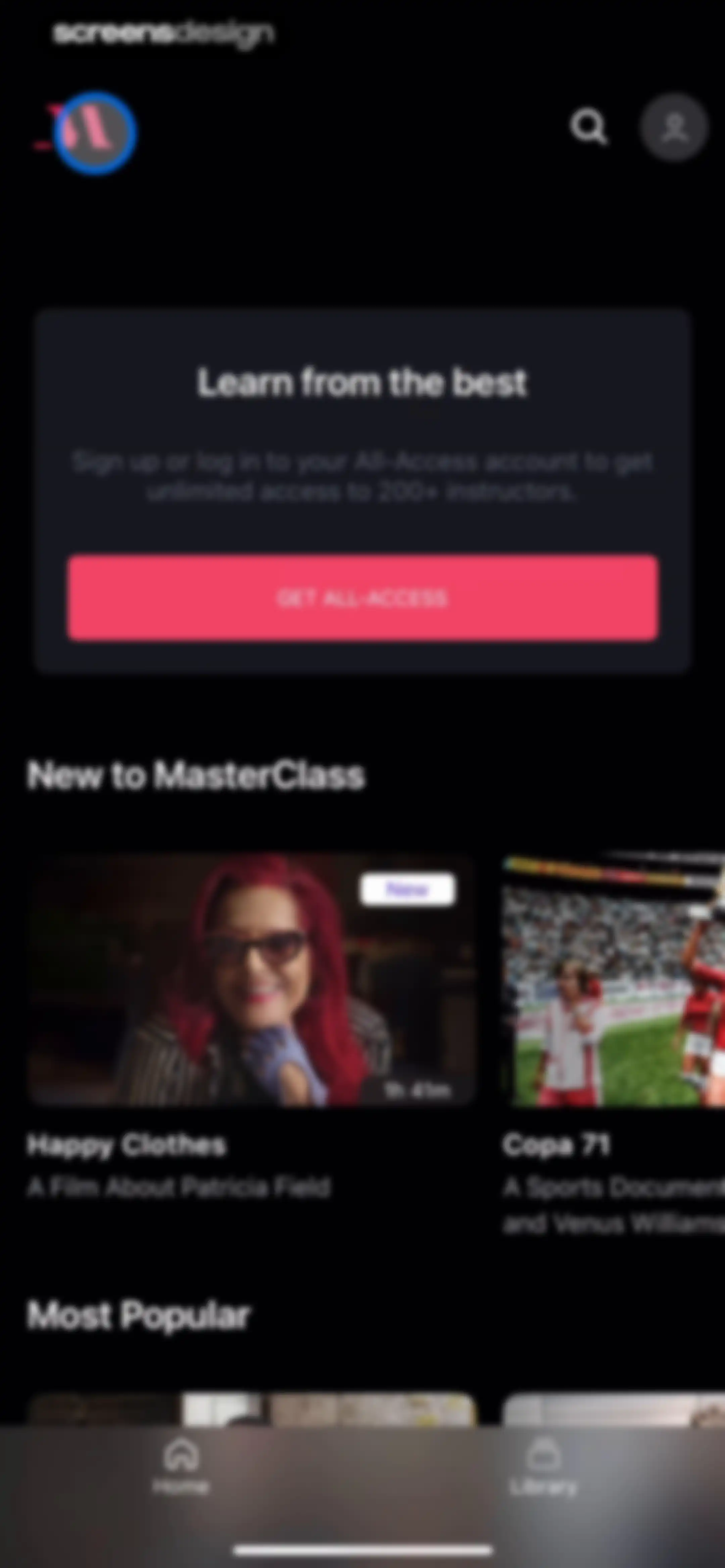 MasterClass: Online Classes screen 10