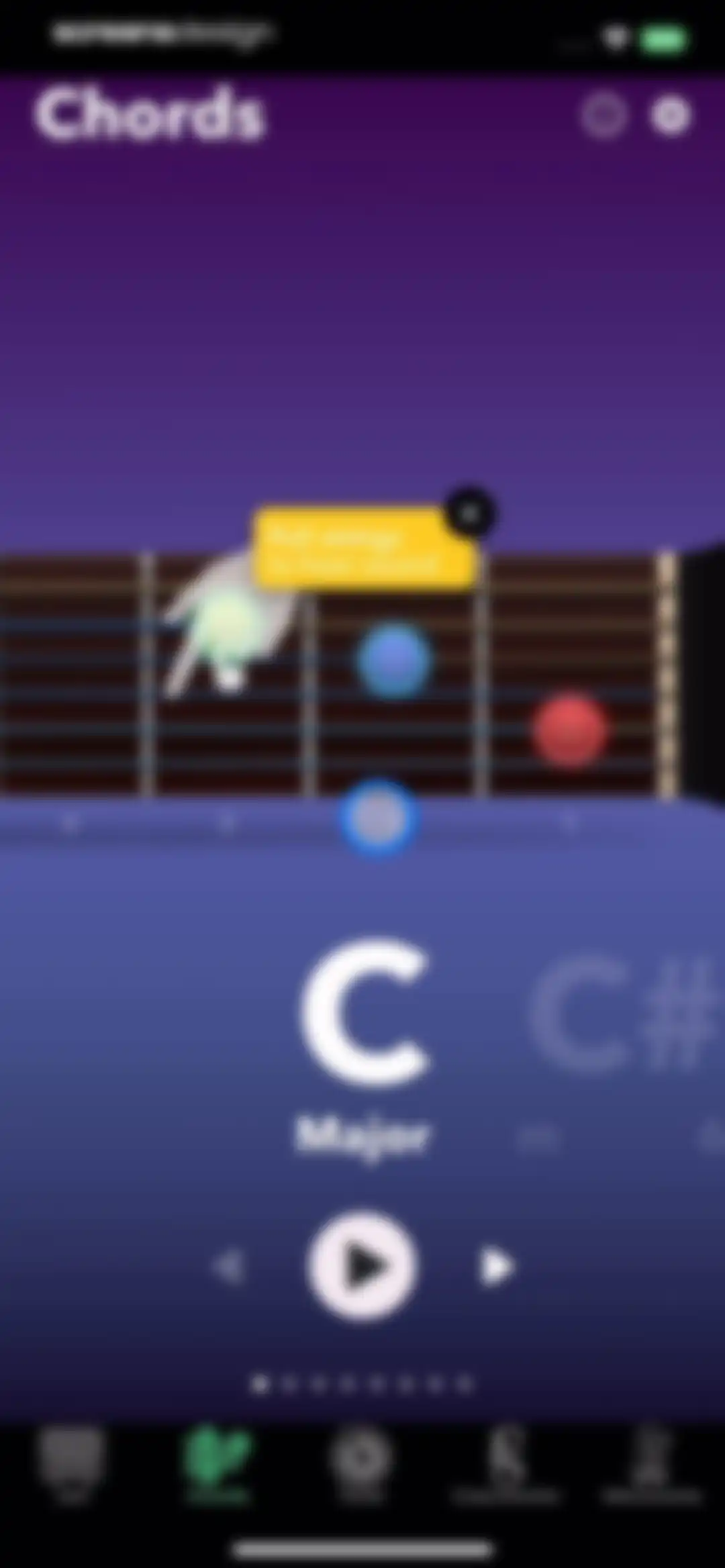 Guitar Tuner Easy tune chords screen 32