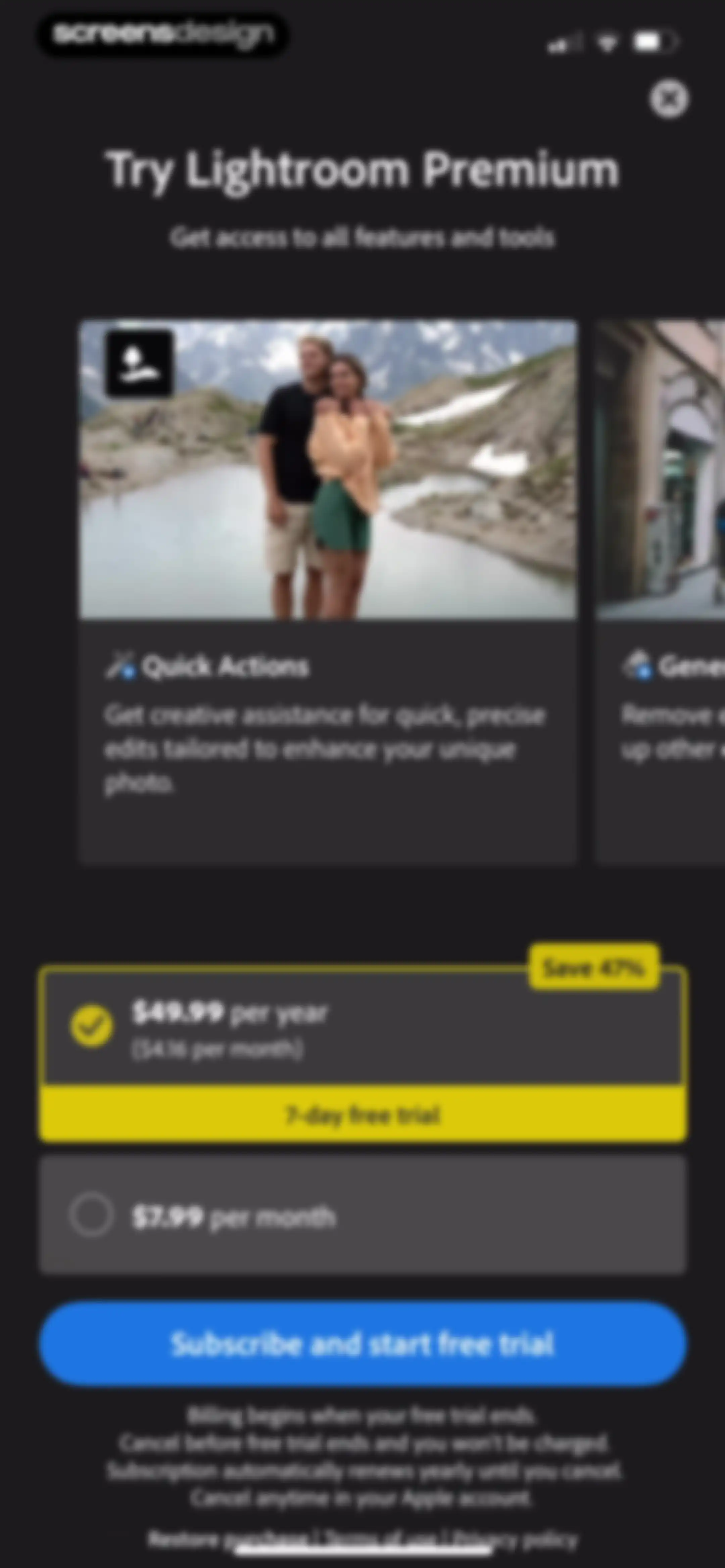 Lightroom: AI Photo Editor screen 9