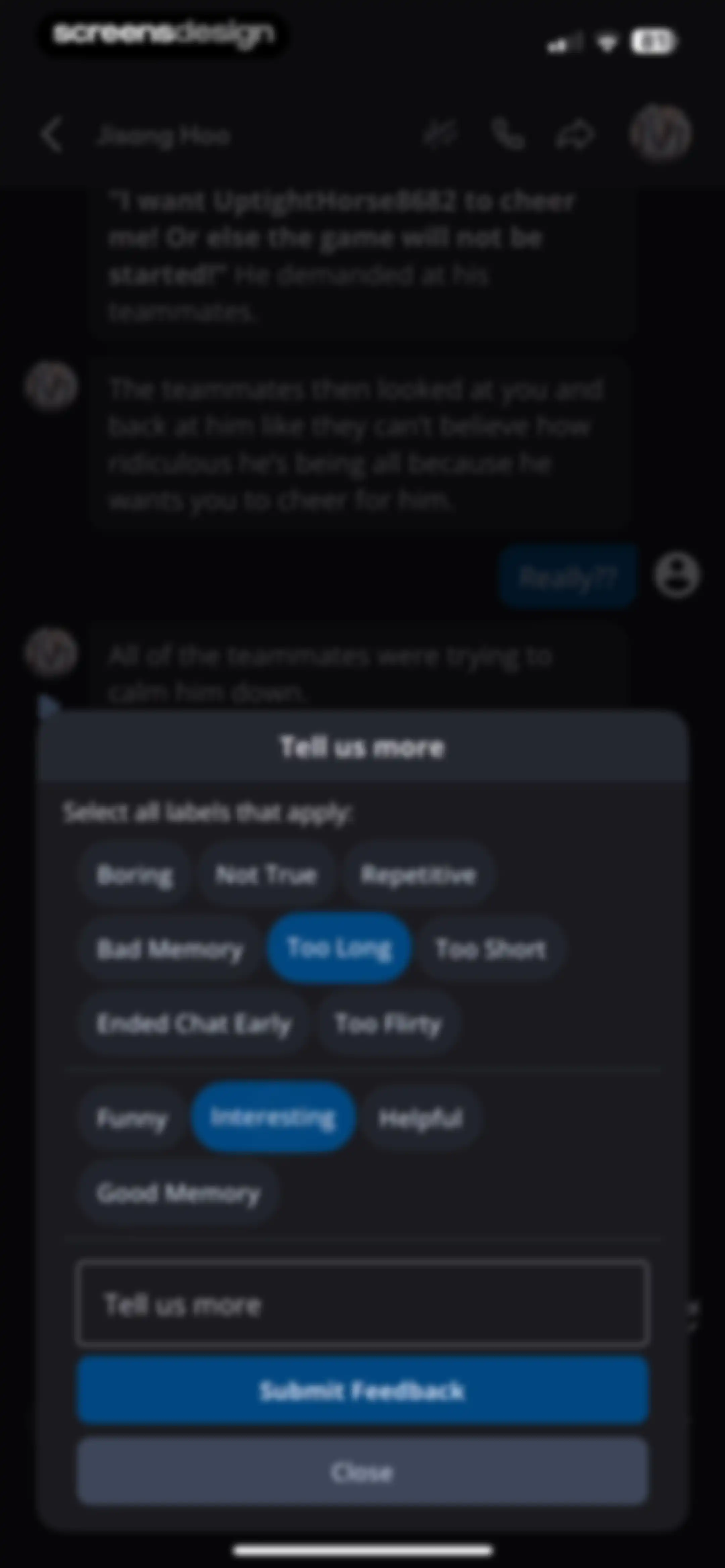 Character AI: Chat, Talk, Text screen 21