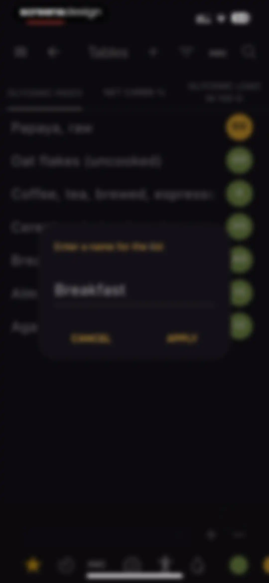 Glycemic Index Load Net Carbs screen 25