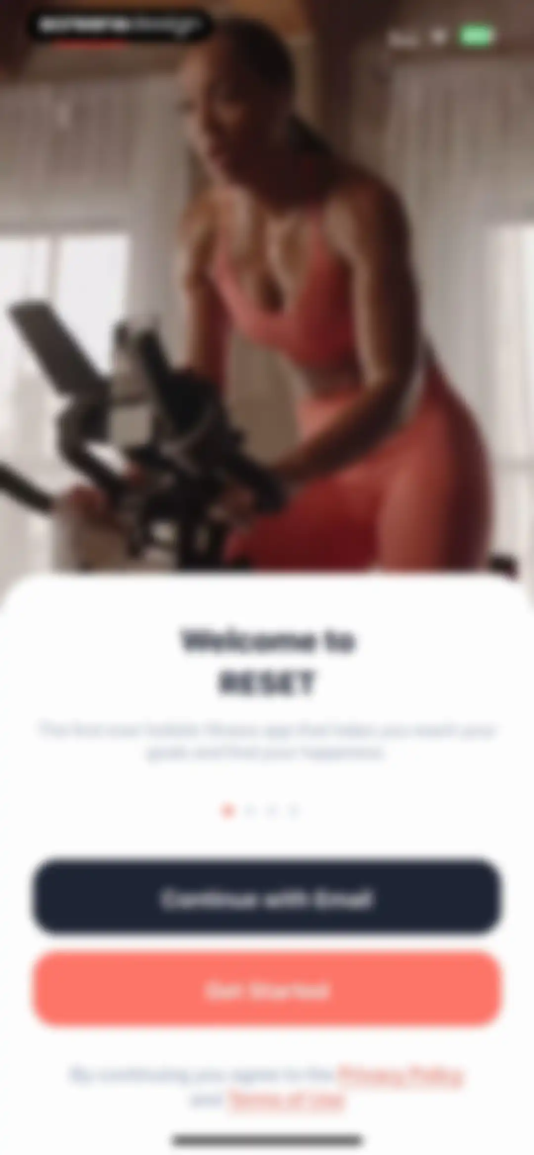 Reset: Holistic Fitness App screen 1
