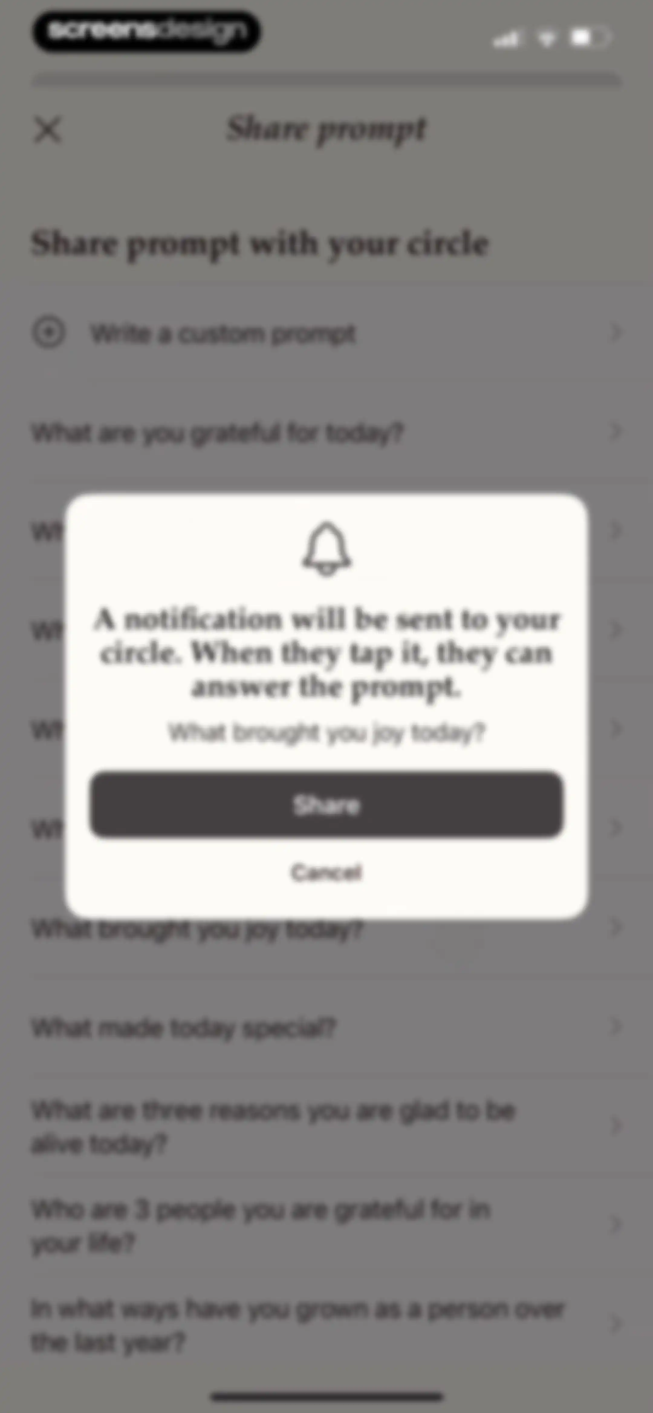 Gratitude Plus – Journal screen 128