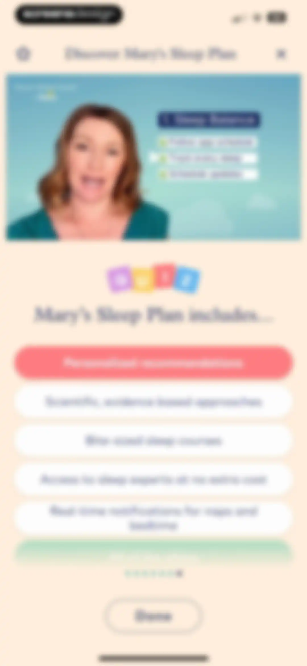 Smart Sleep Coach by Pampers™ screen 54