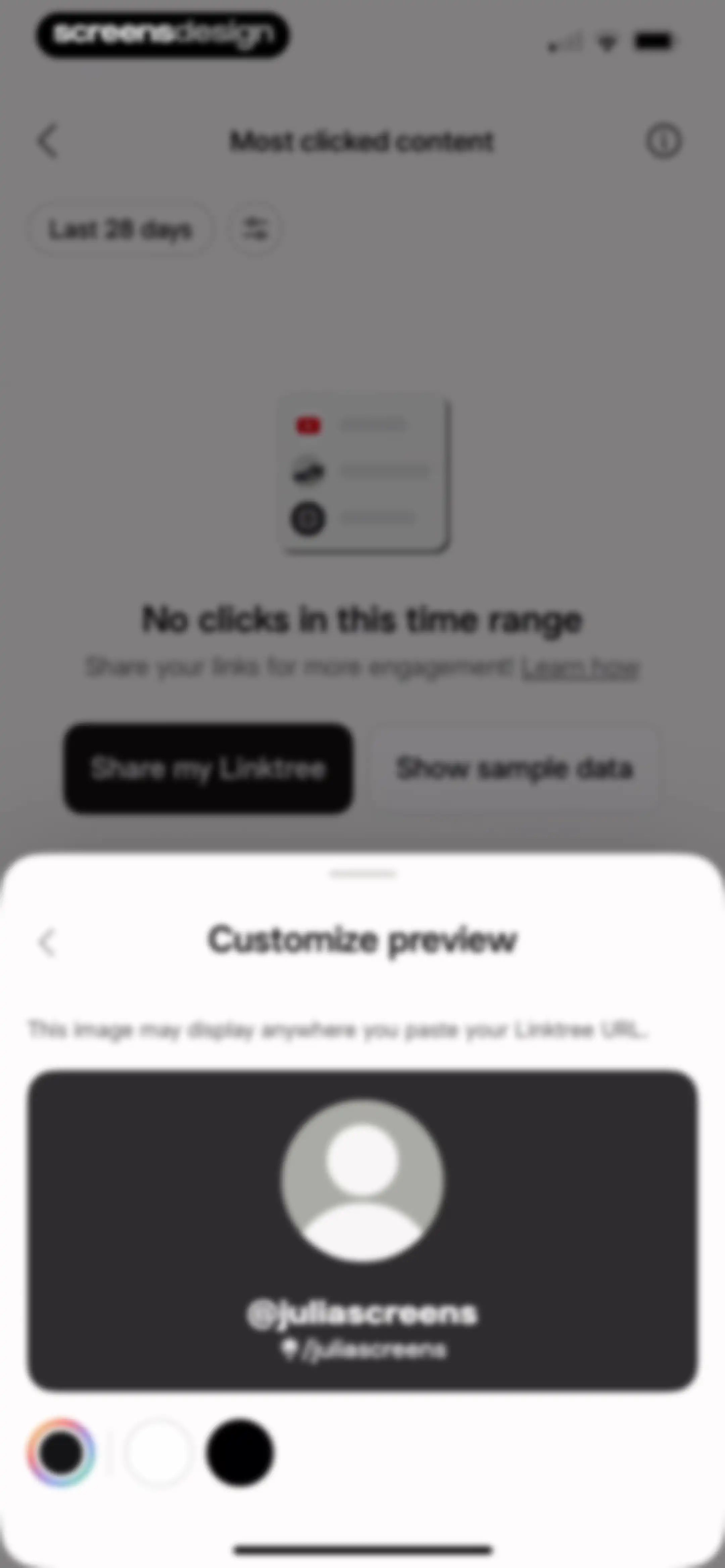 Linktree: Link in Bio Creator screen 41