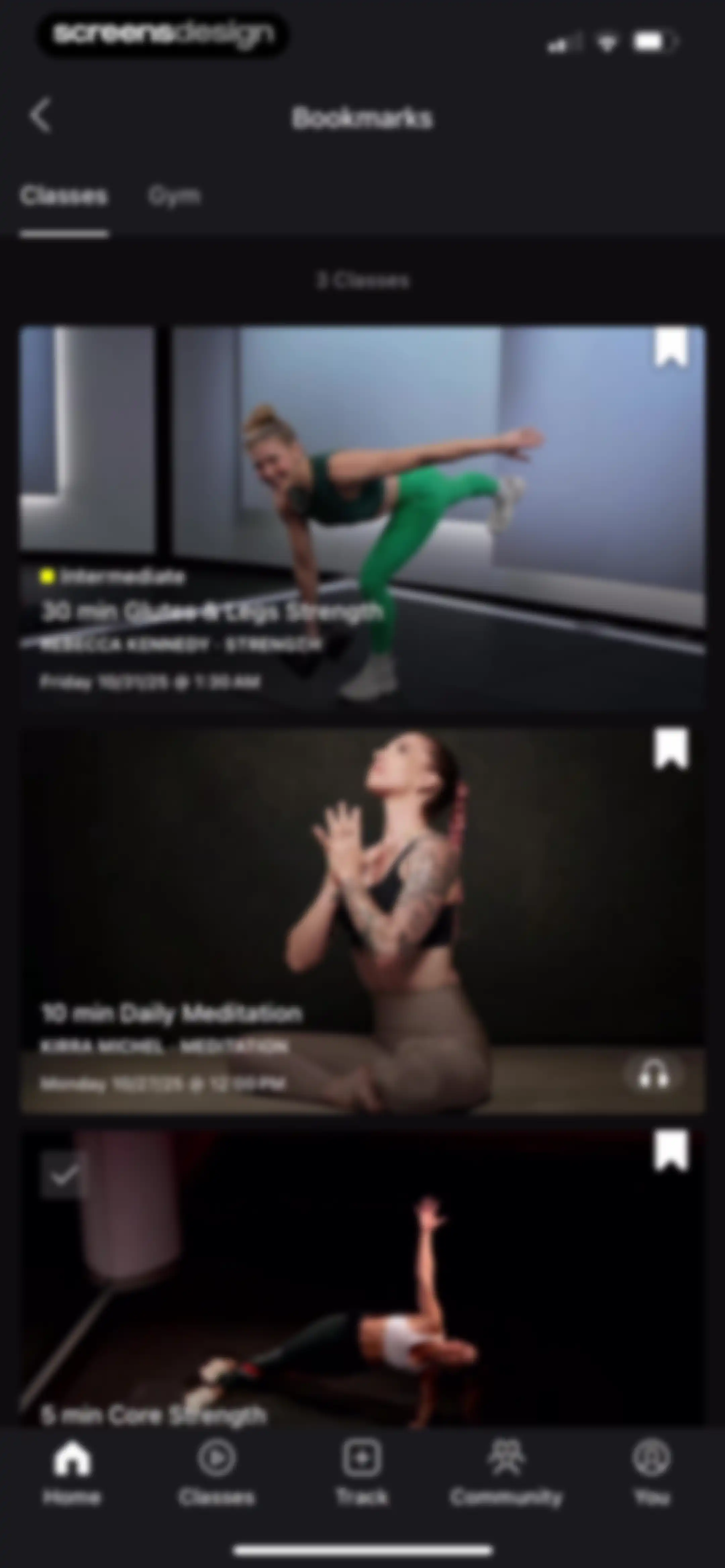 Peloton: Fitness & Workouts screen 124