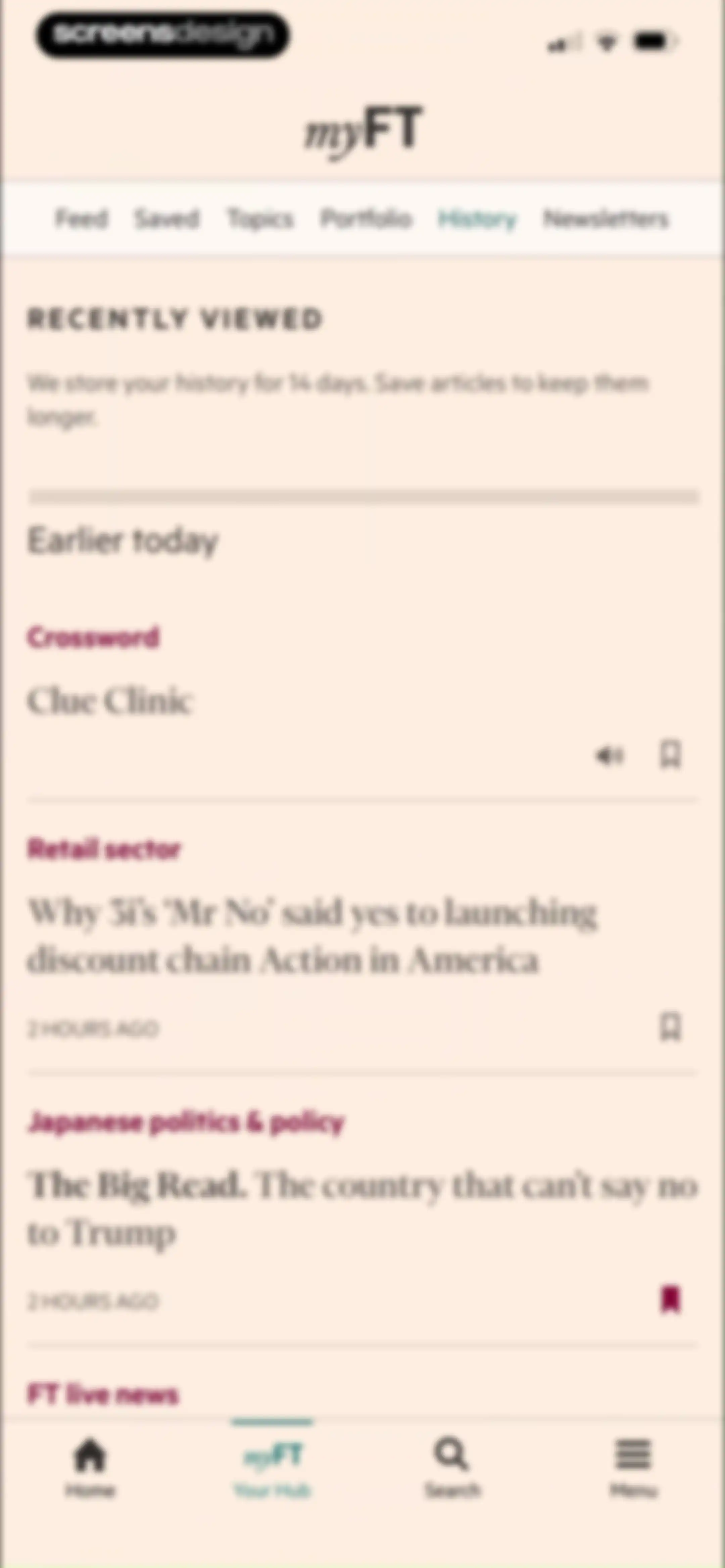 Financial Times: Business News screen 82