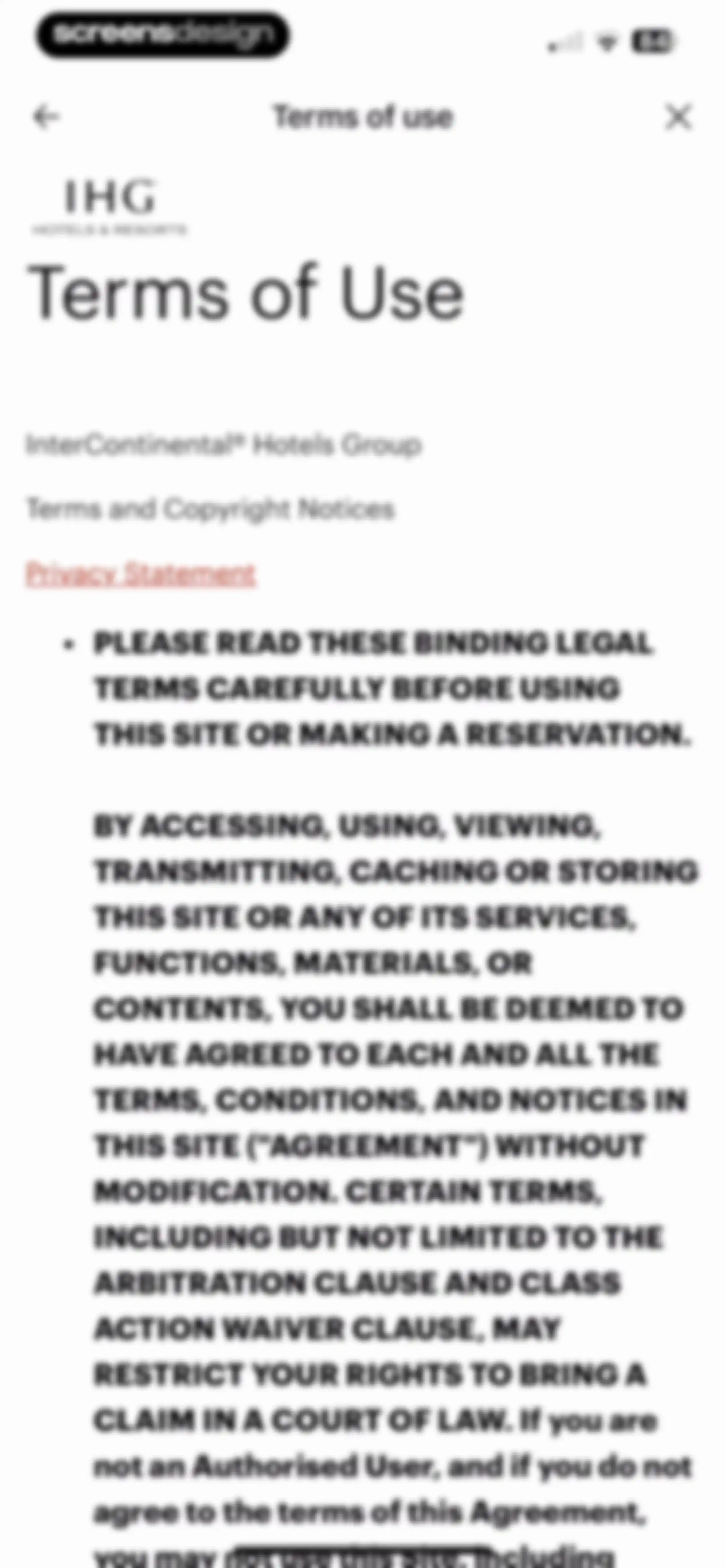 IHG One Rewards: Book Hotels screen 136