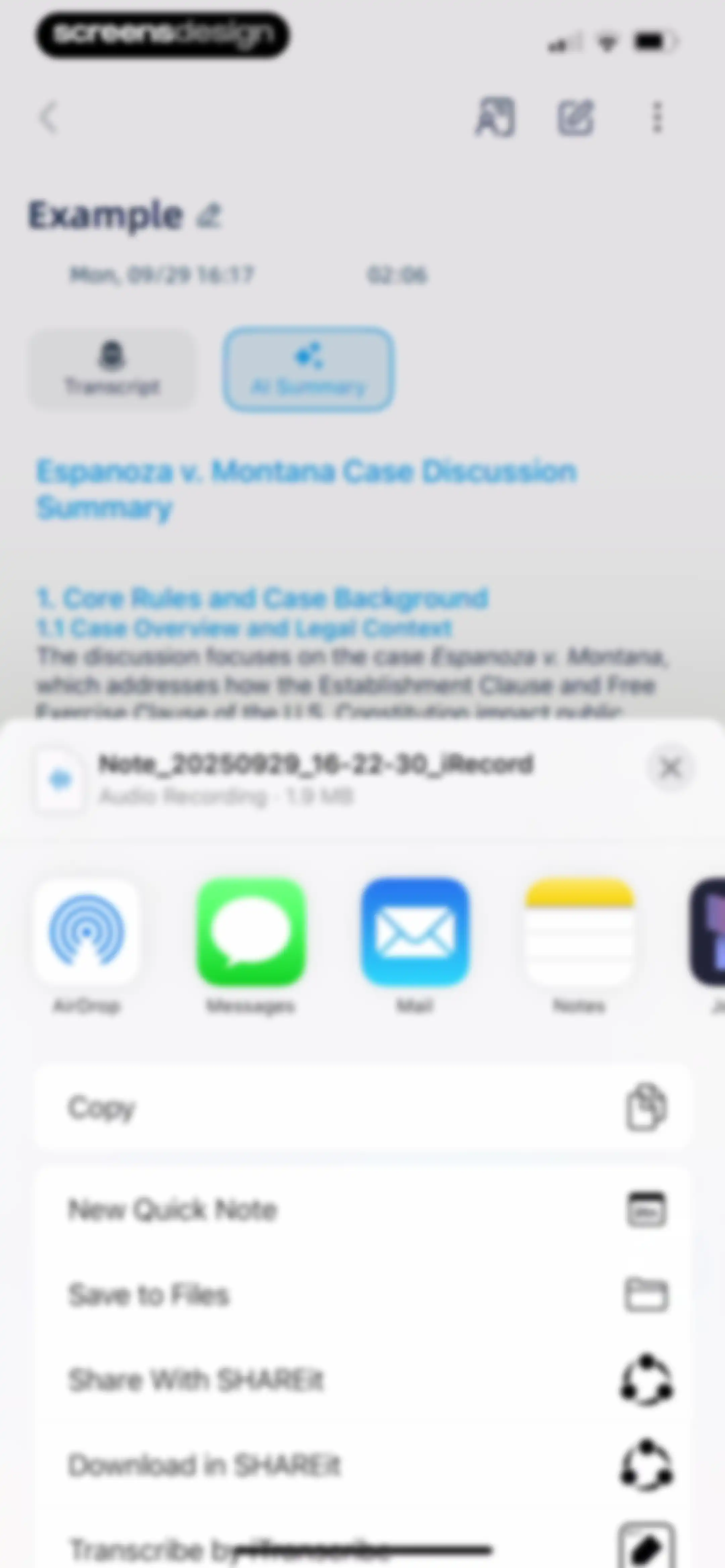 iRecord: Transcribe Voice Memo screen 65