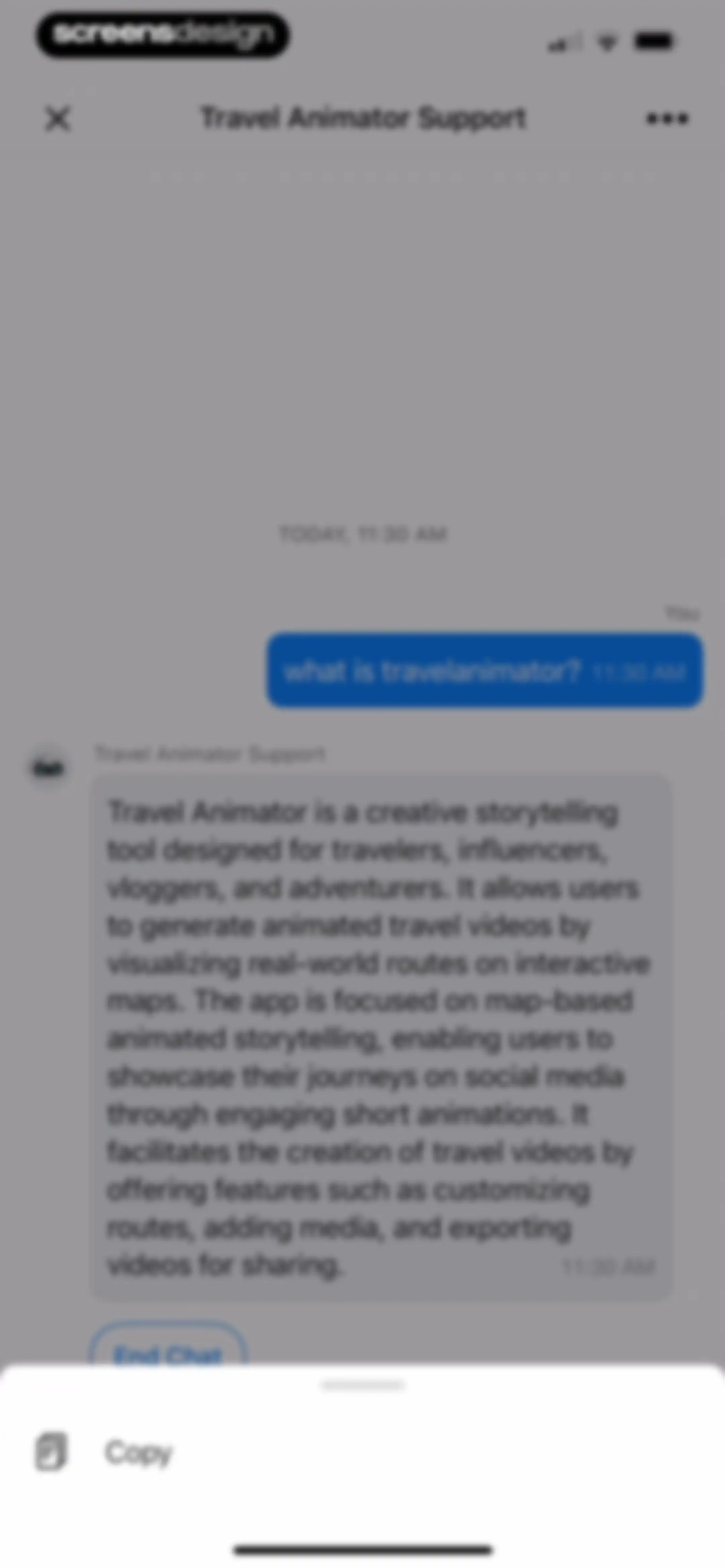 TravelAnimator: Journey Route screen 51