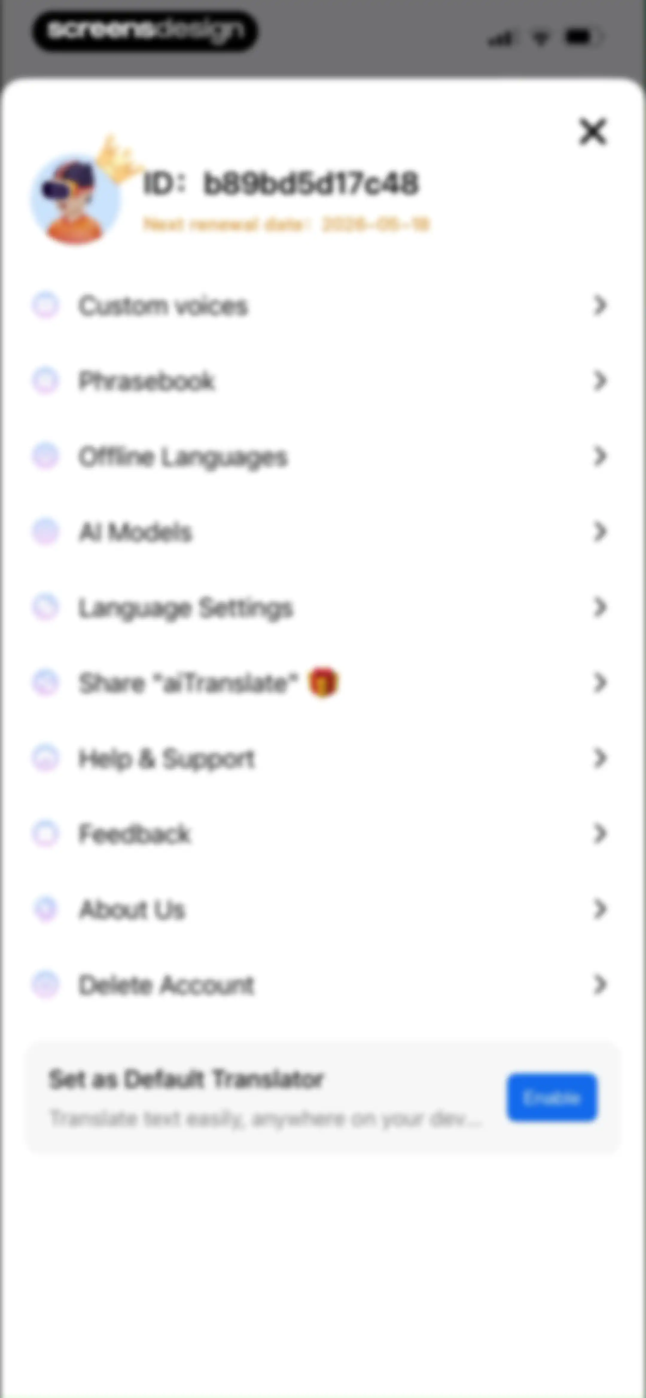 aiTranslate-Voice Translator screen 60