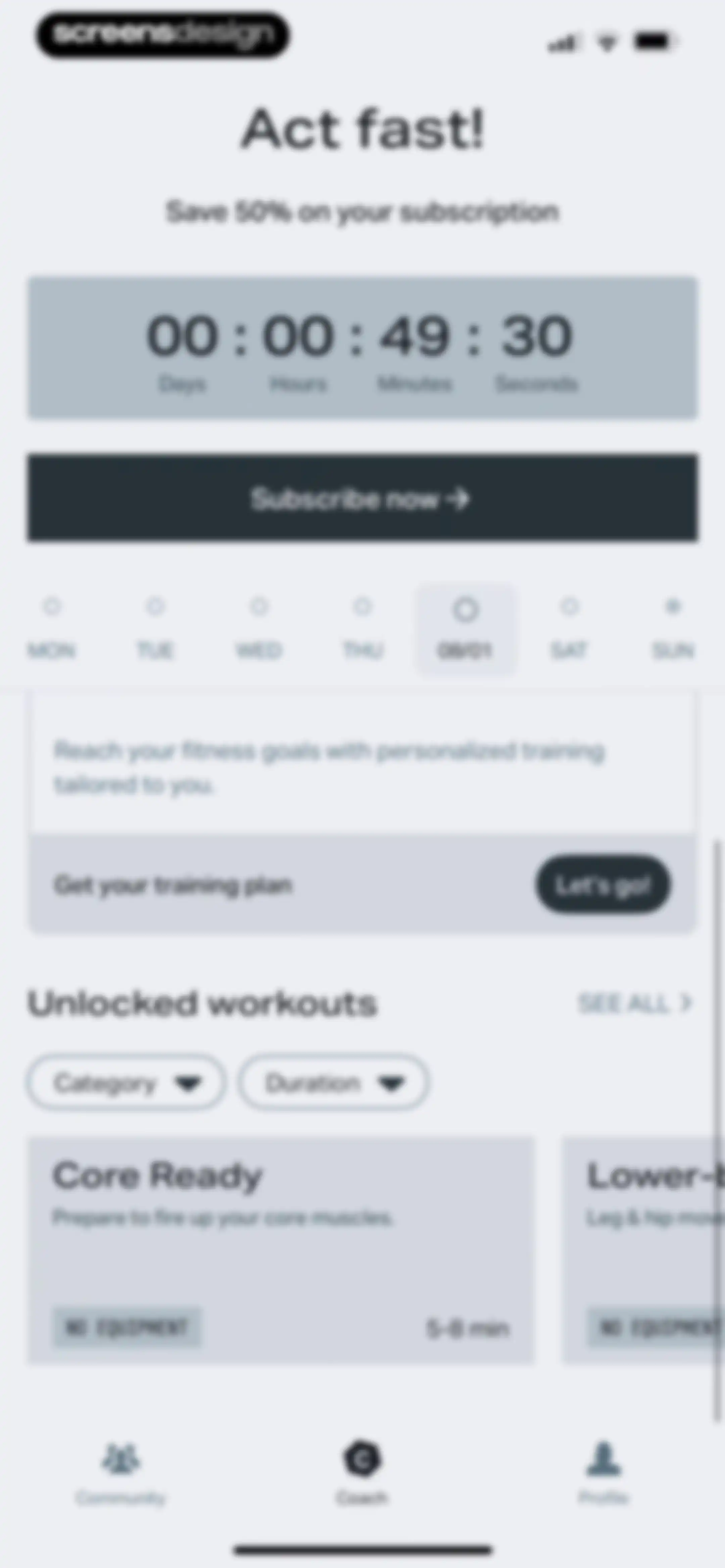Freeletics: Workouts & Fitness screen 57