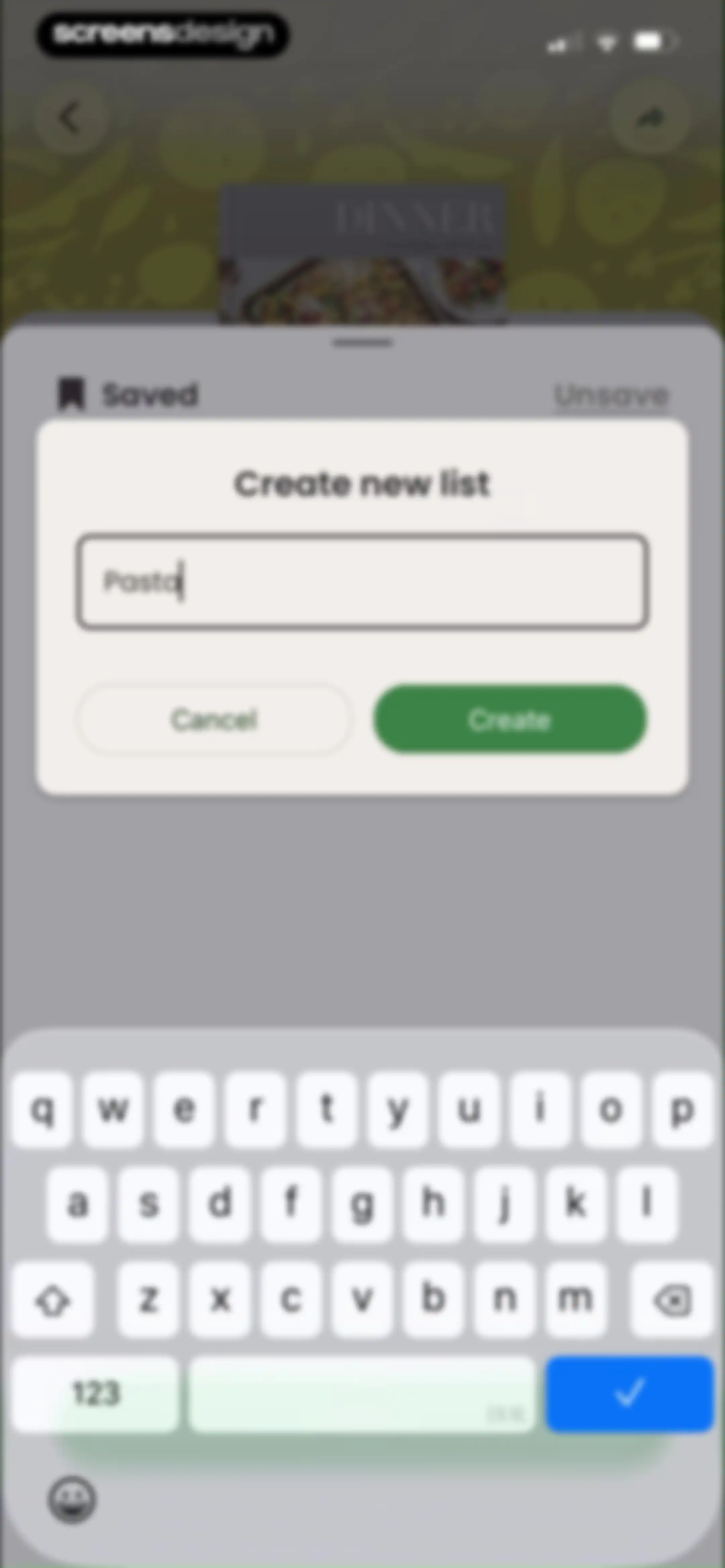 CookShelf: Search Cookbooks screen 80