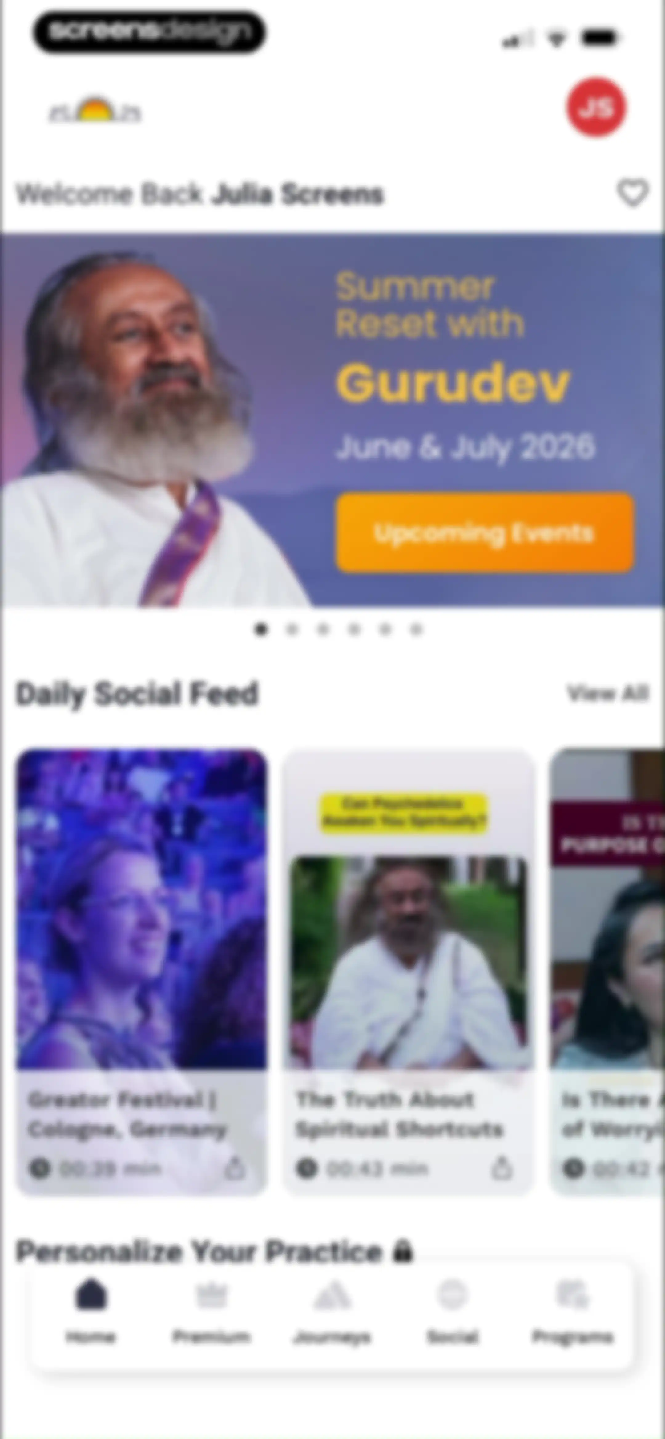 Art of Living Official App screen 8