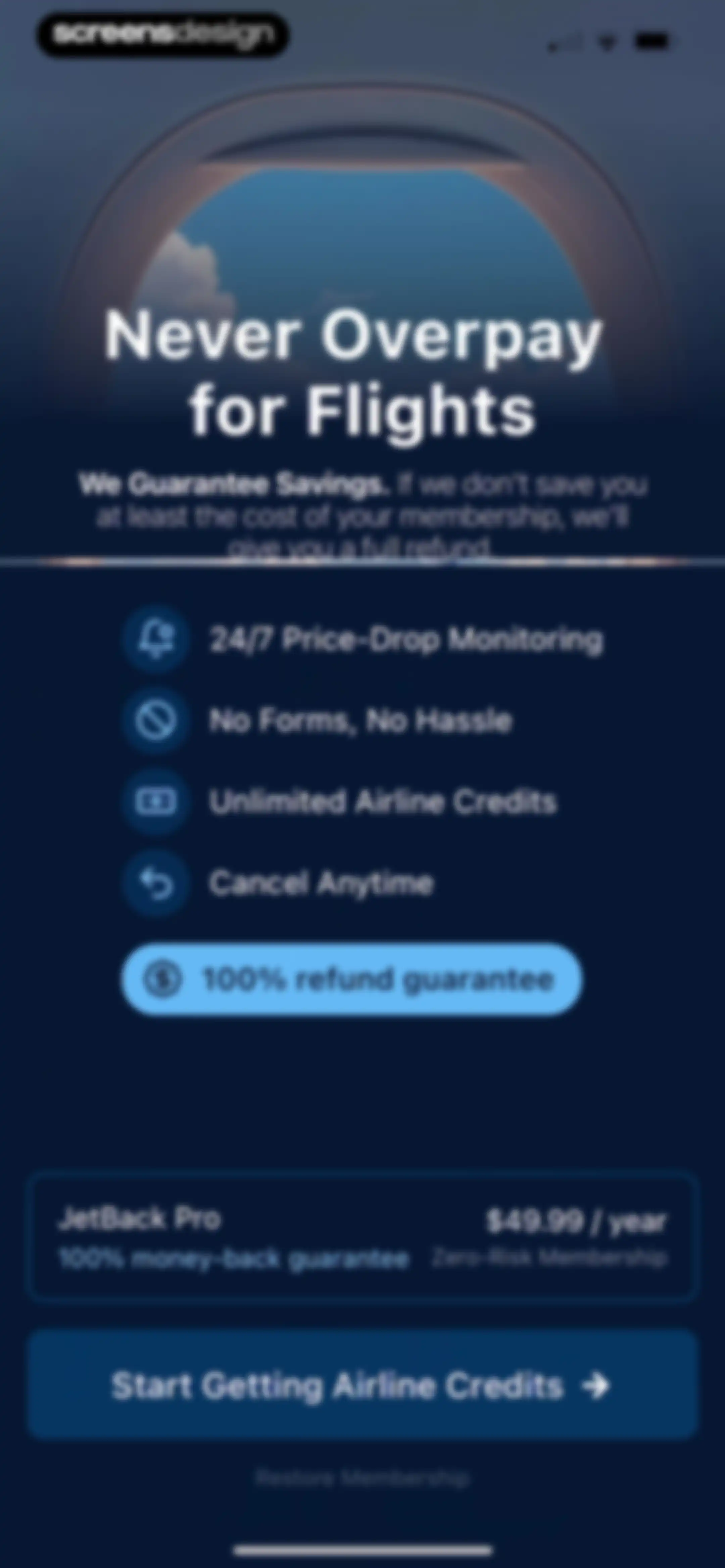 JetBack – Flight Price Savings screen 13