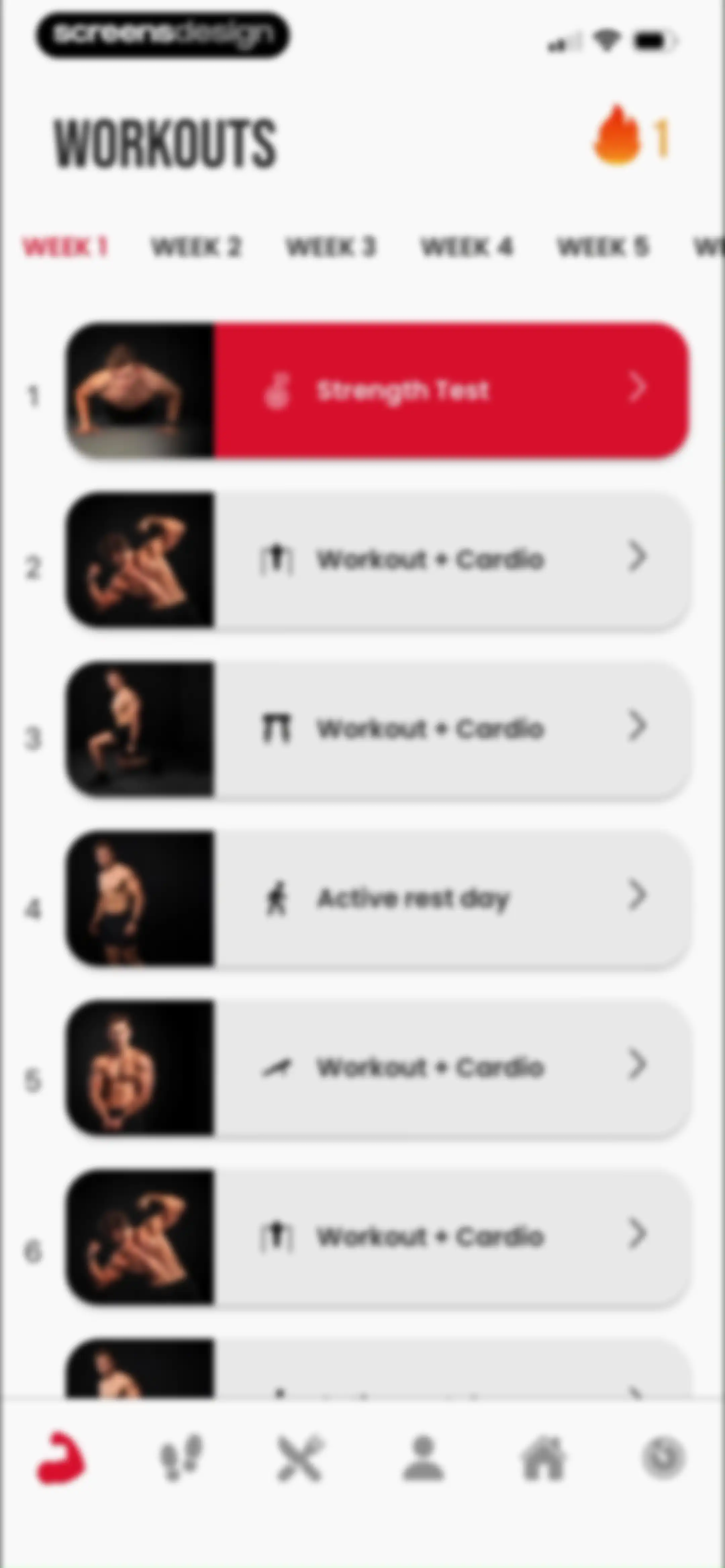 90 Day Challenge screen 108
