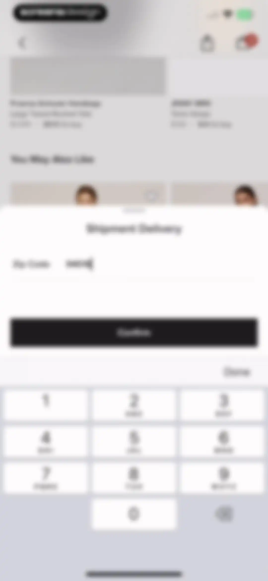Rent the Runway (RTR) screen 68