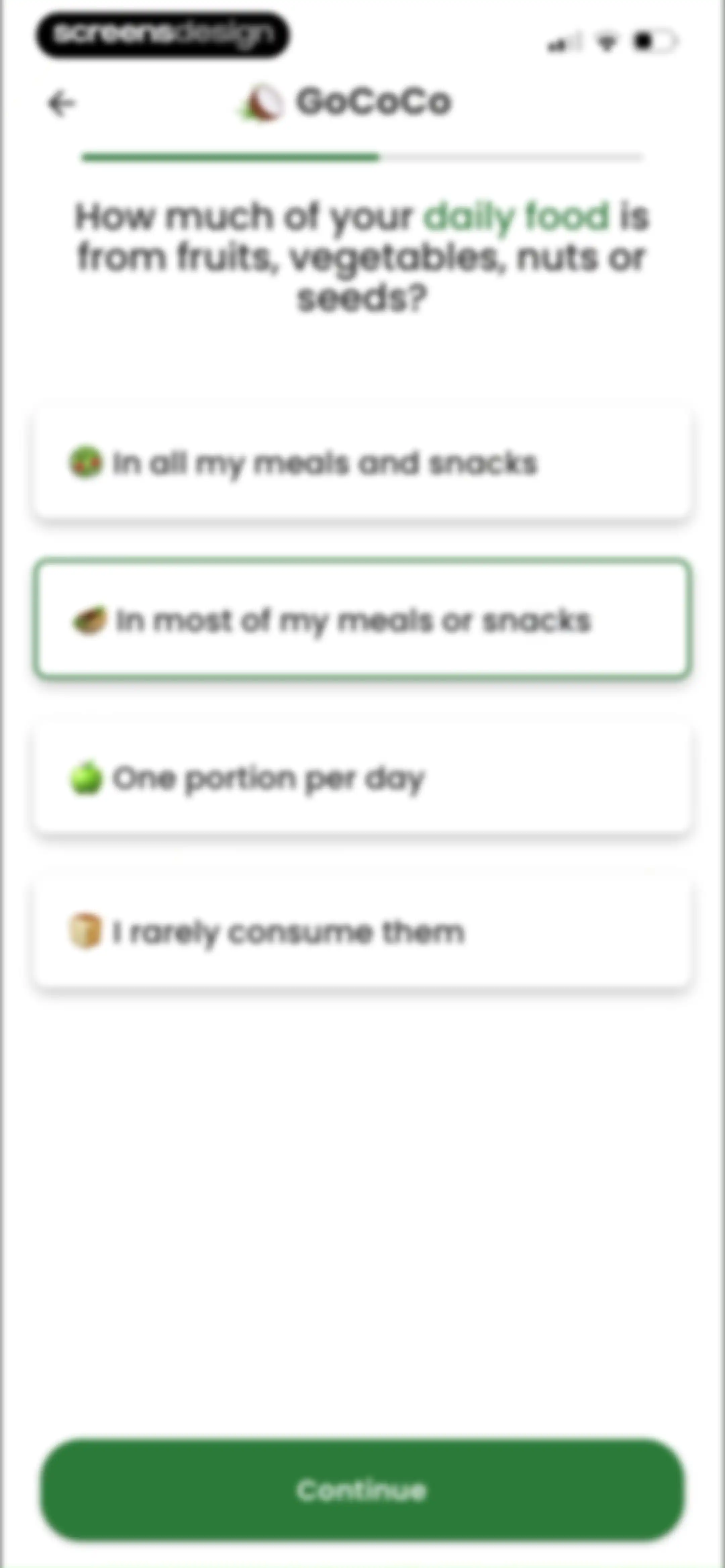 Diabetes food tracker - Gococo screen 21
