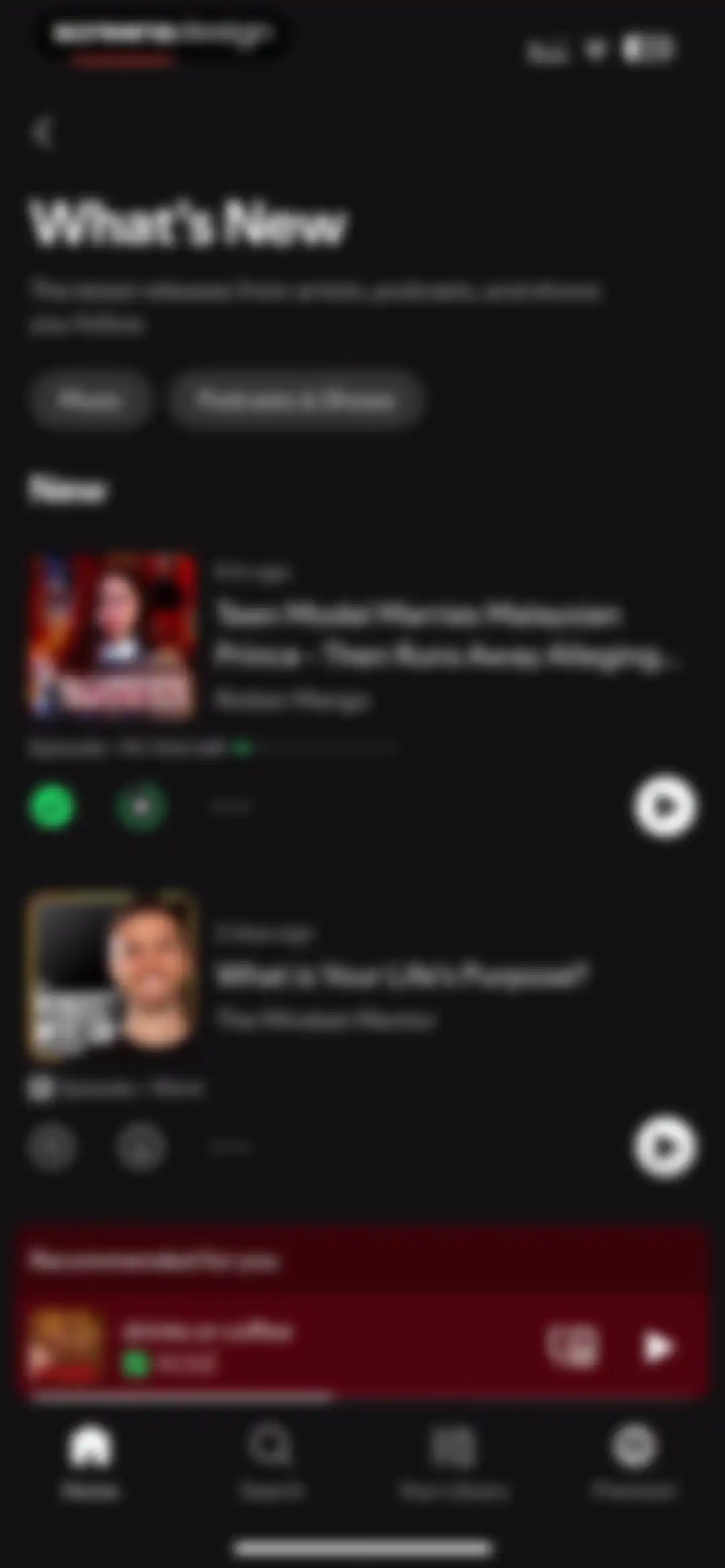 Spotify: Music and Podcasts screen 144
