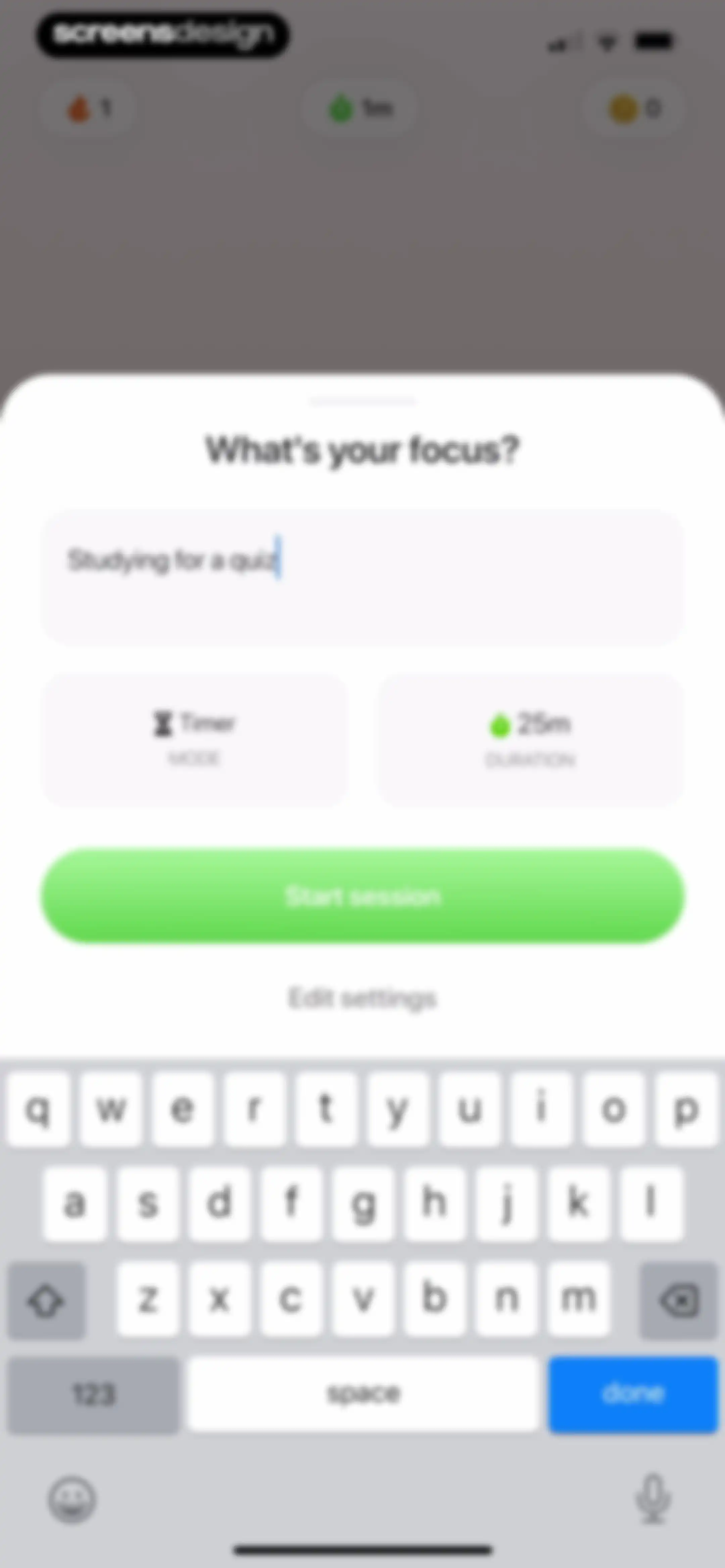 Focus Tree: Timer & Flashcards screen 69