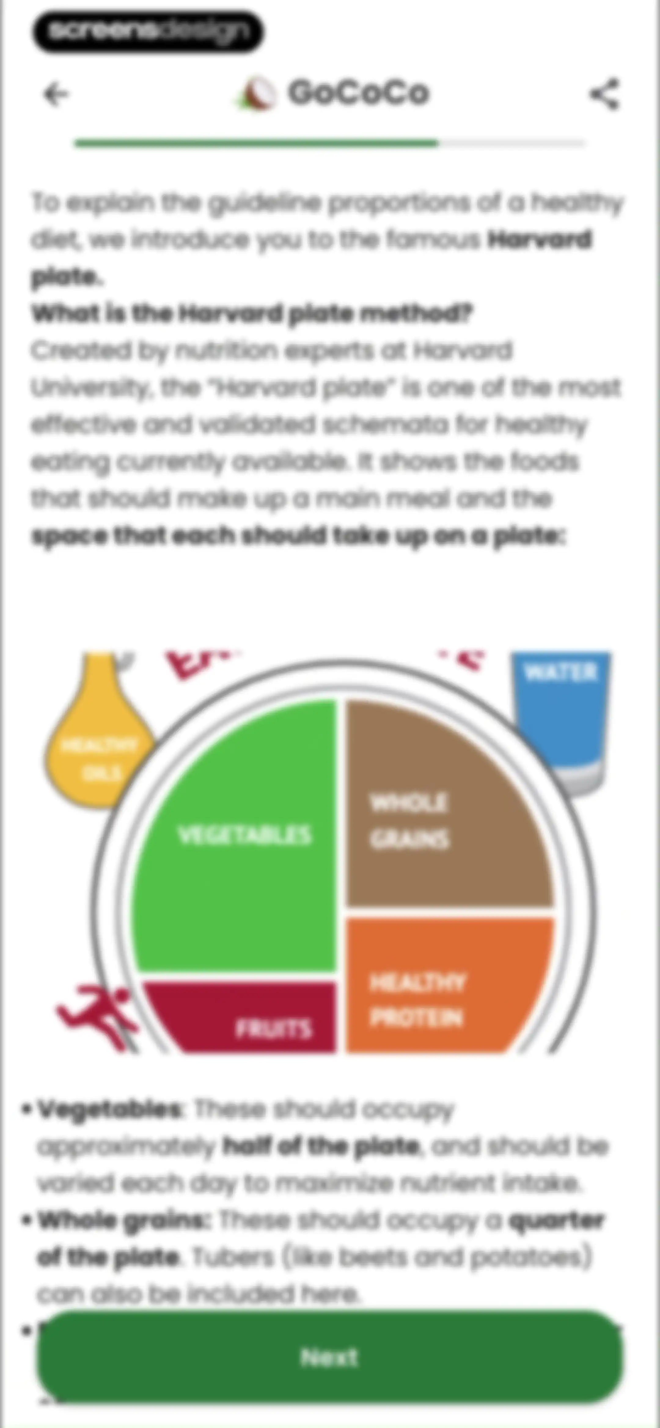 Diabetes food tracker - Gococo screen 130