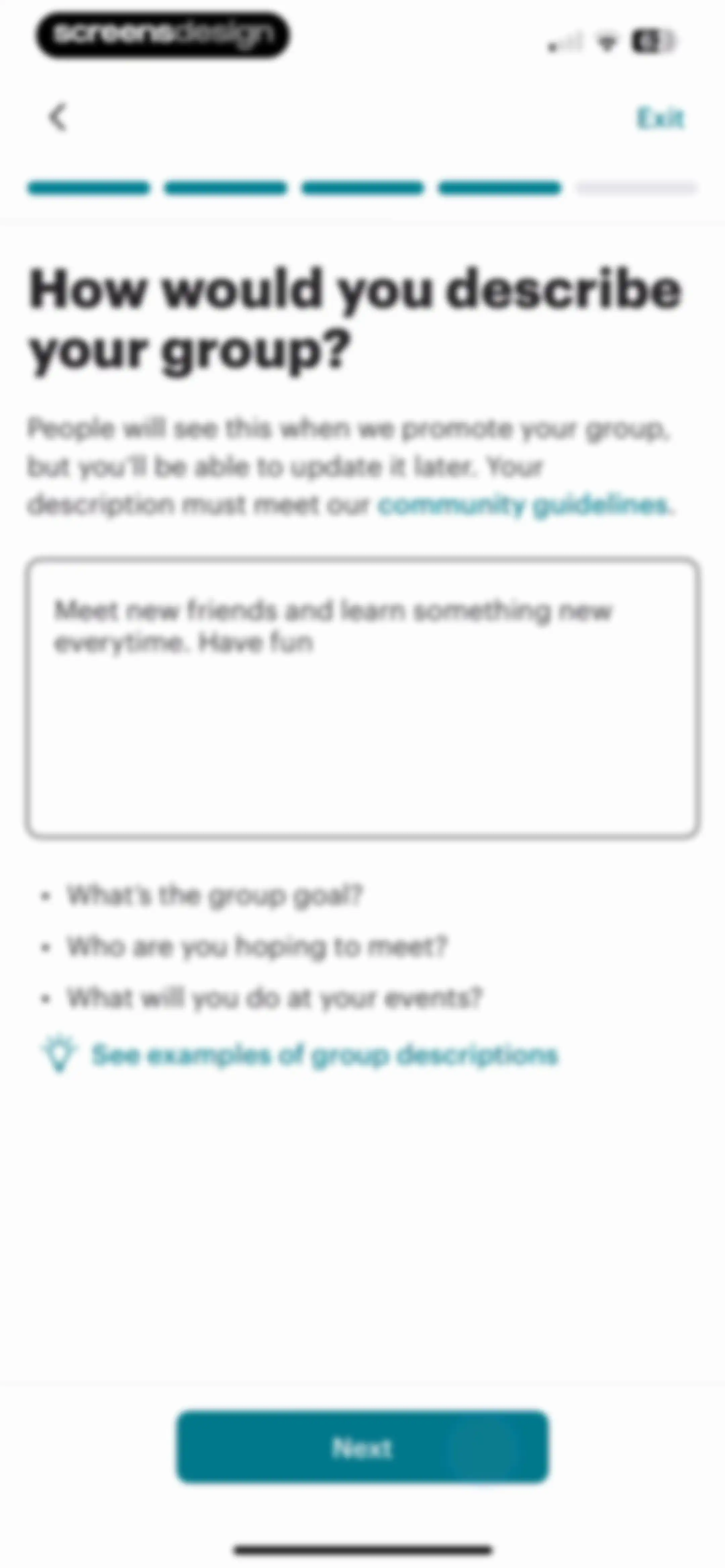 Meetup: Social Events & Groups screen 108
