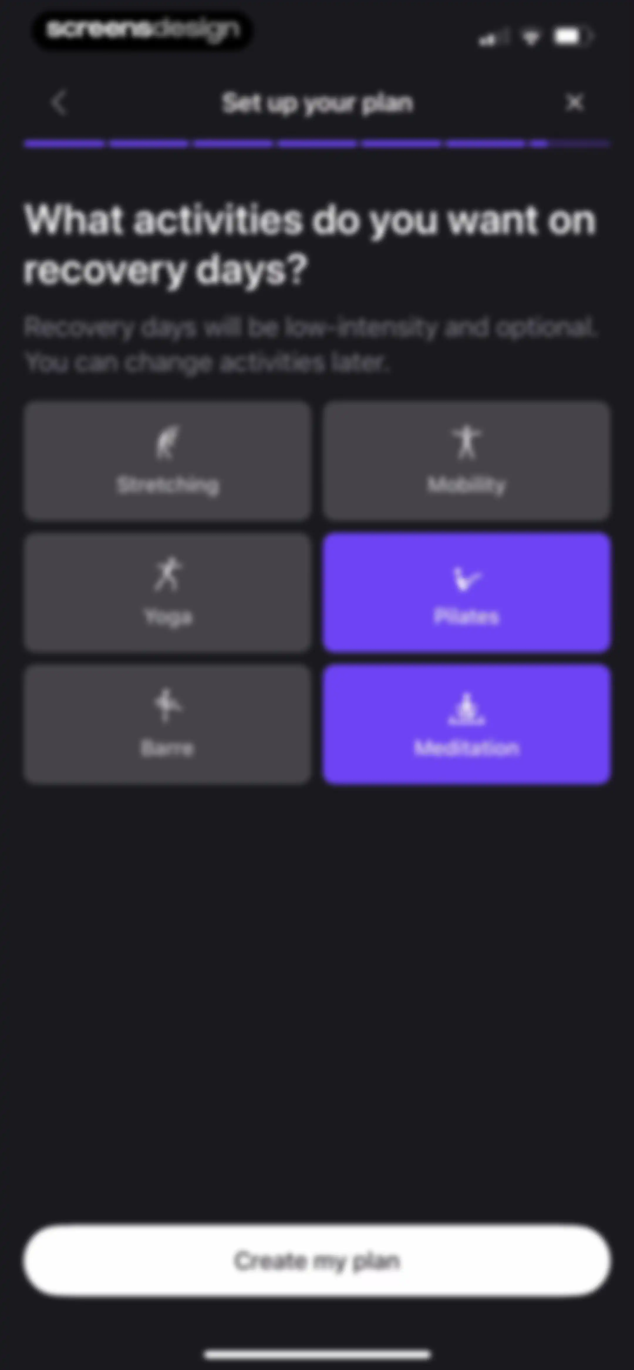 Peloton: Fitness & Workouts screen 86