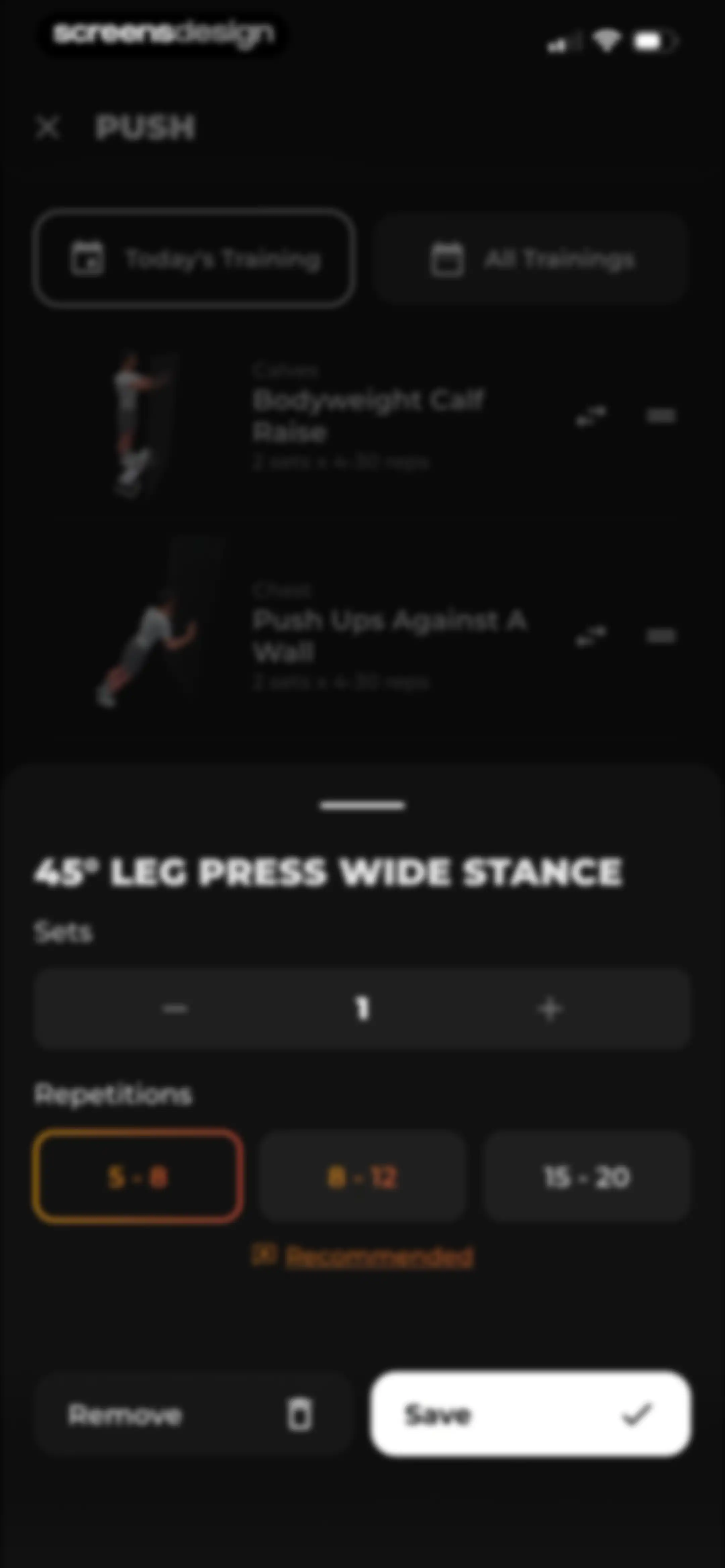 MCI - Personal Training AI screen 68
