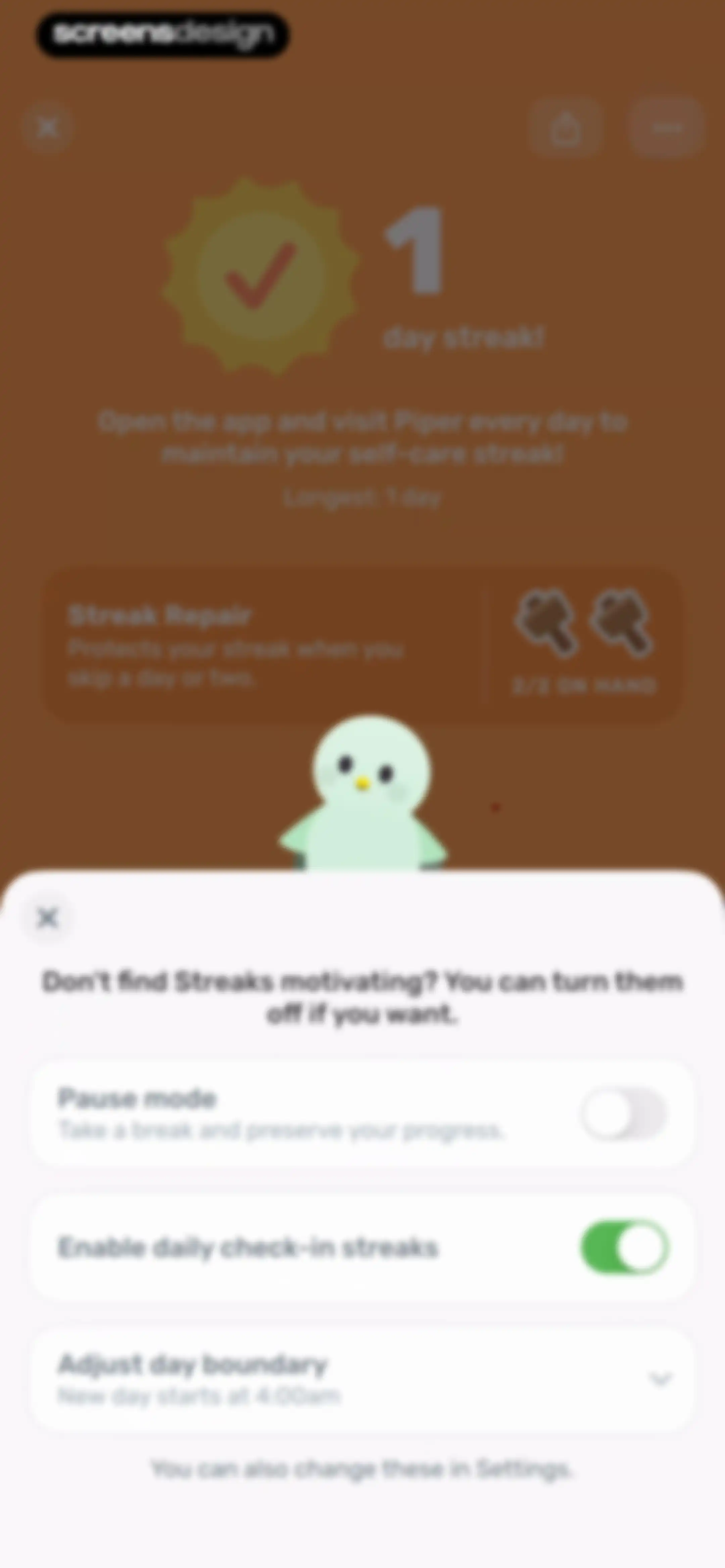 Finch: Self-Care Pet screen 146