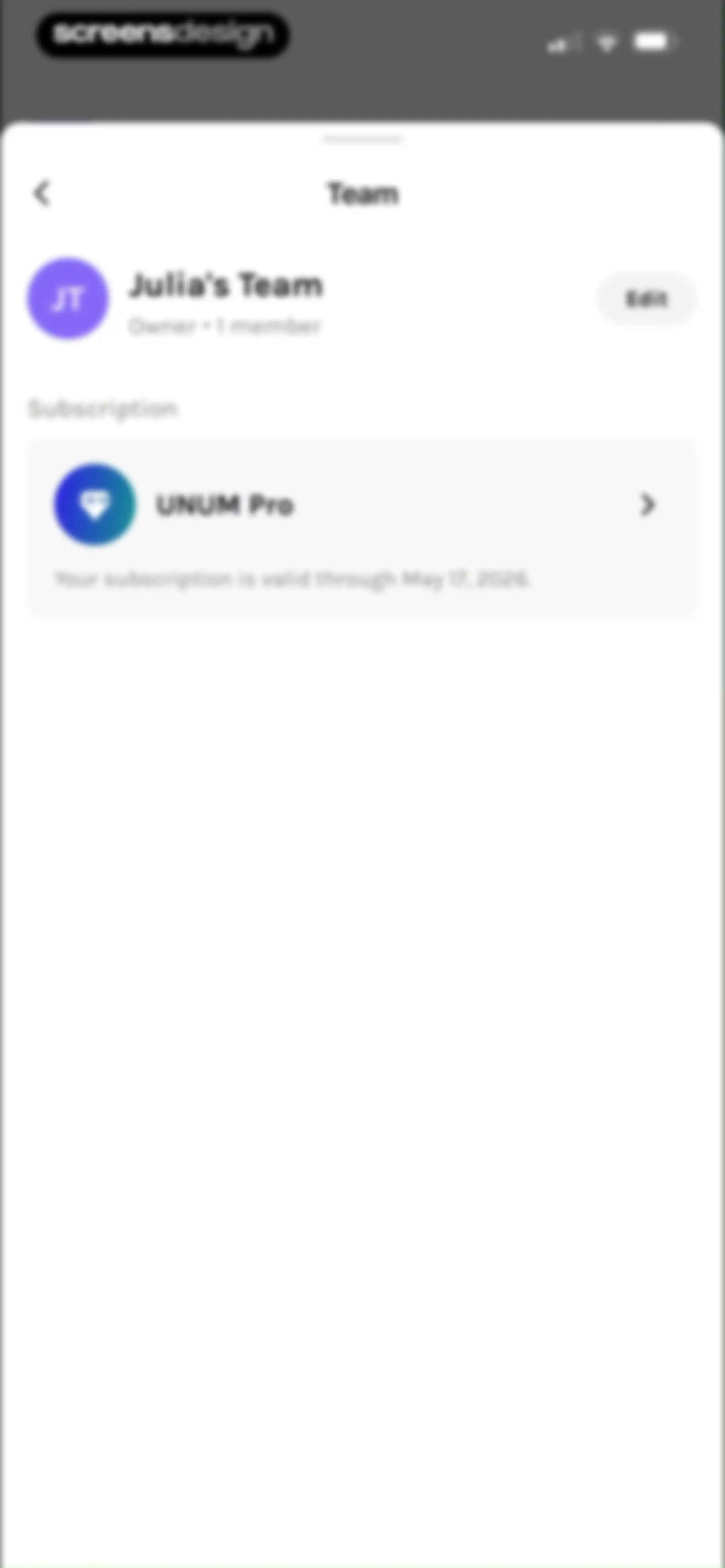 UNUM — Layout & Feed Preview screen 132